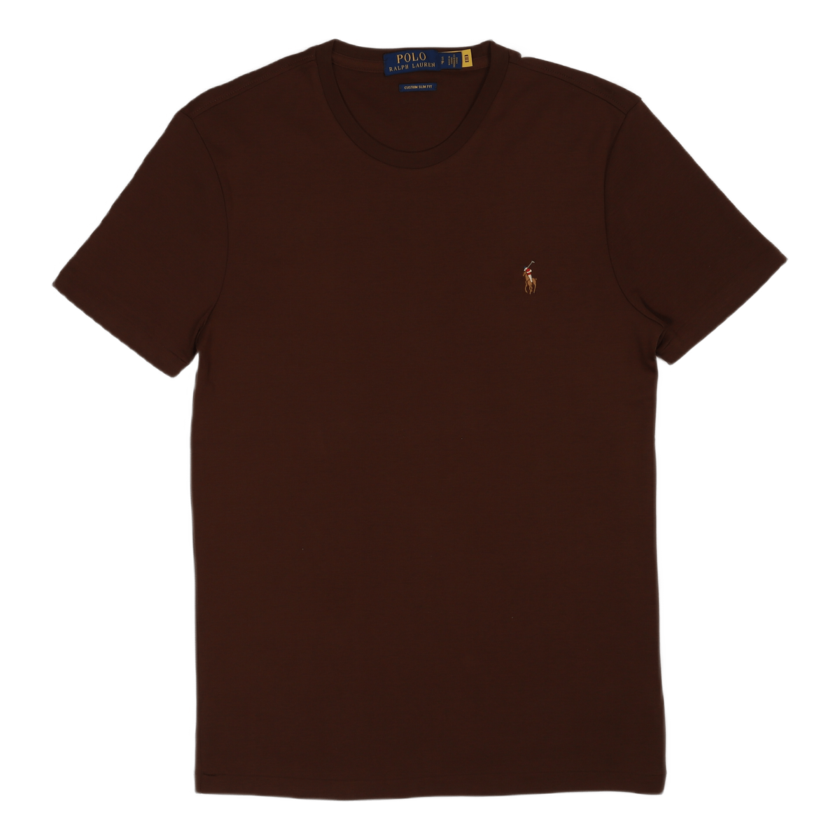 Custom Slim Fit Soft Cotton T-Shirt American Brown