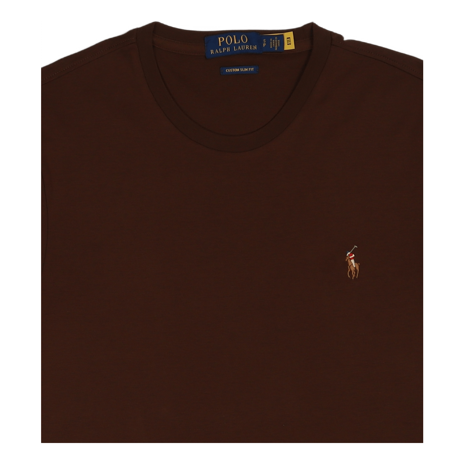 Custom Slim Fit Soft Cotton T-Shirt American Brown