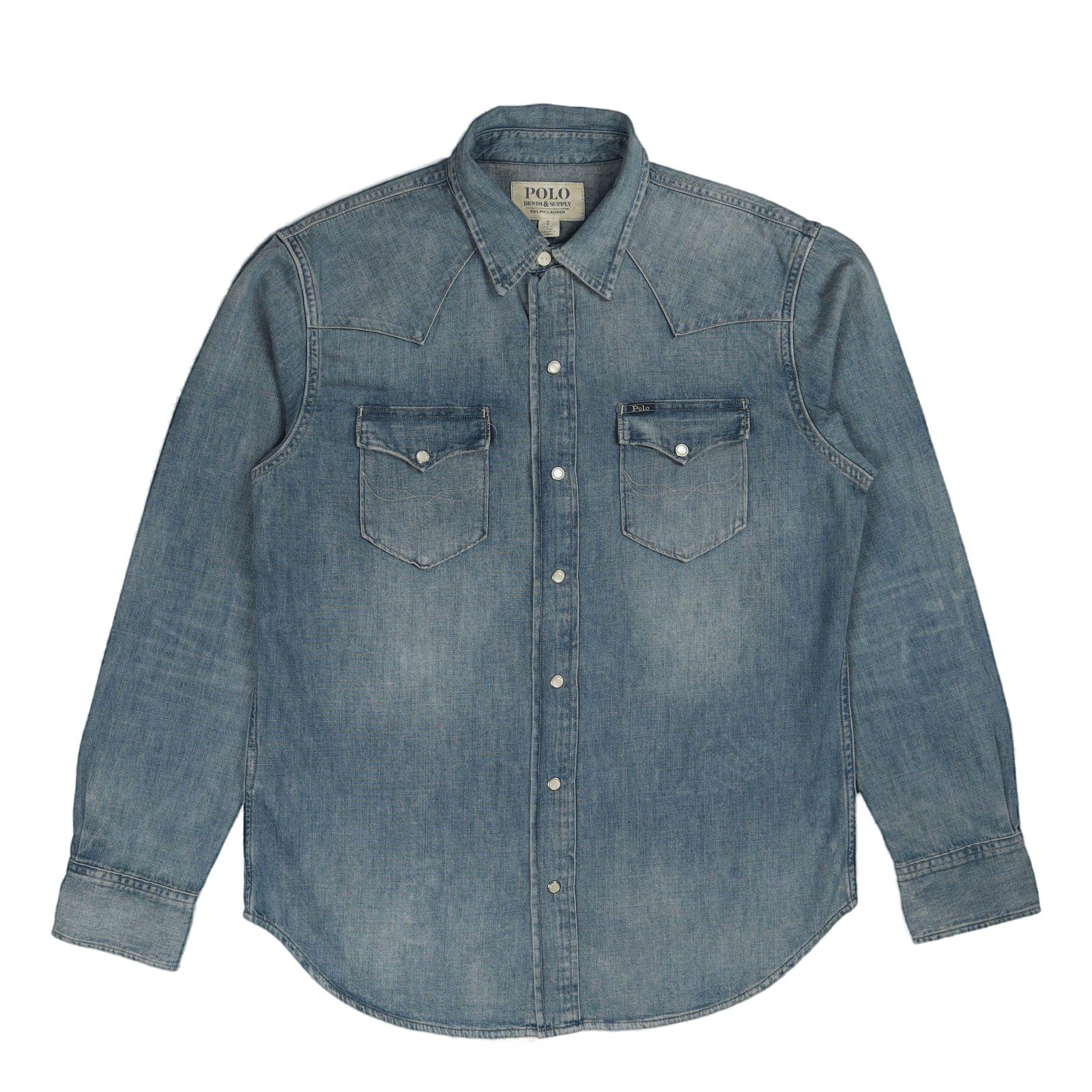 Slub Denim Western Shirt Rl Western