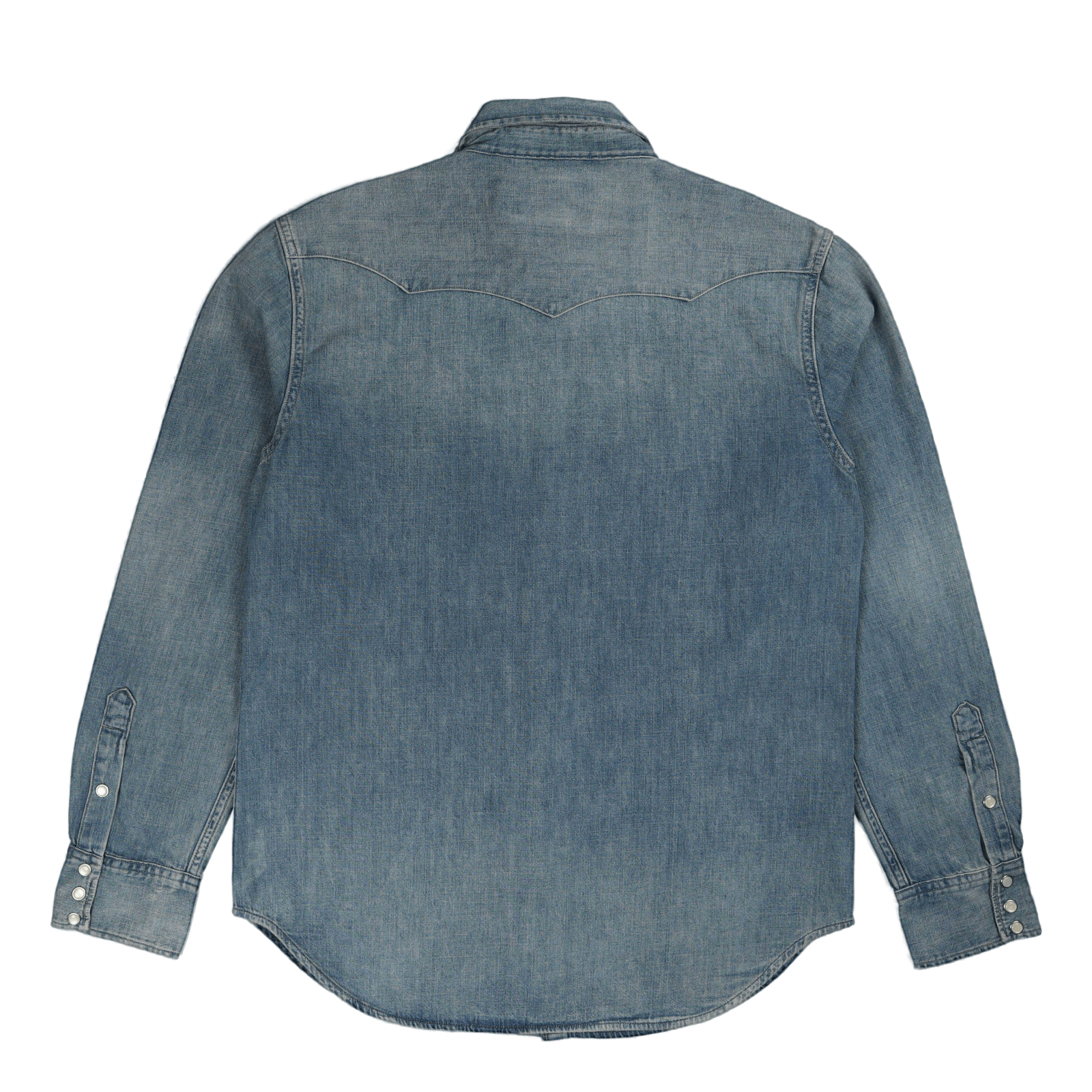 Slub Denim Western Shirt Rl Western