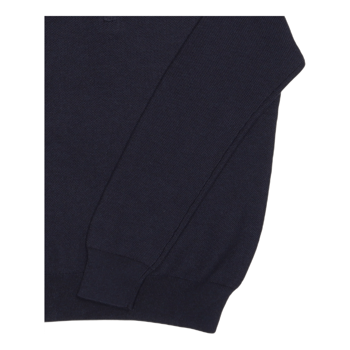 Mesh-Knit Cotton Quarter-Zip Sweater Navy Heather