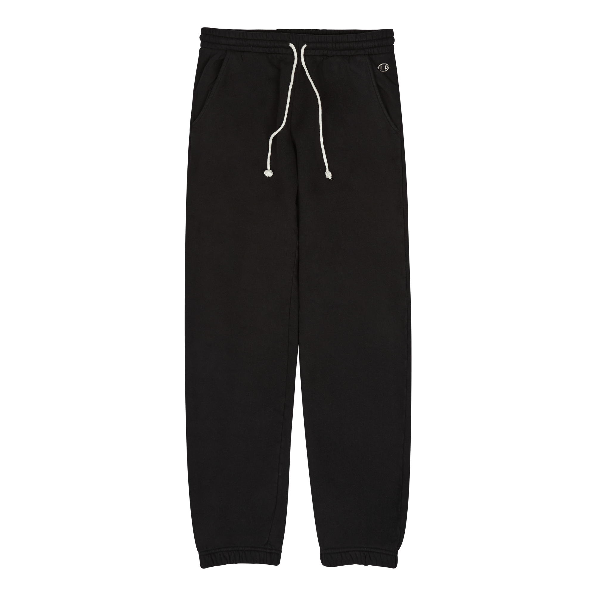 Premium Elastic Cuff Pants Black Beauty Reverse Weave