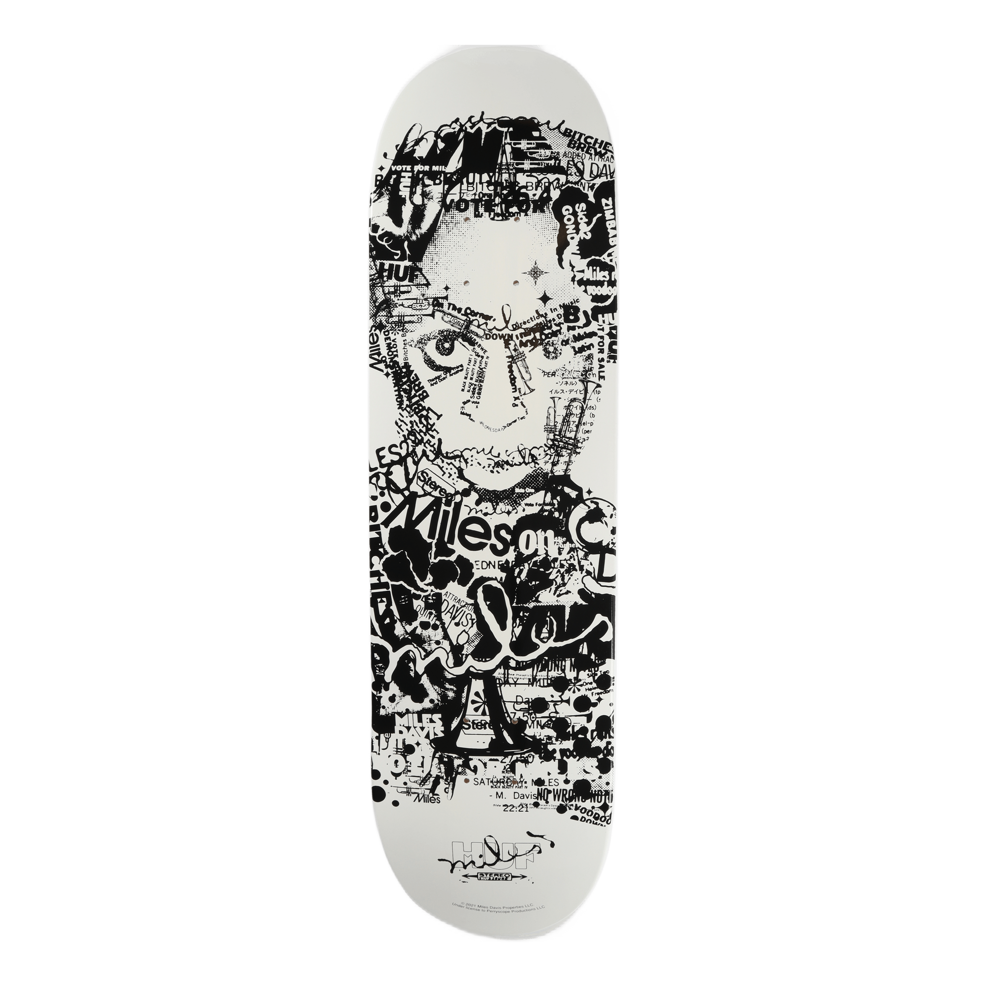 Vote For Miles Skate Deck White