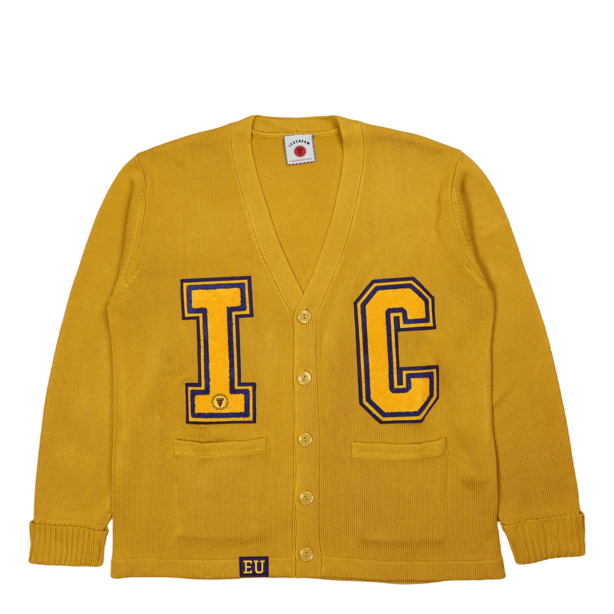 Collegiate Cardigan Yellow