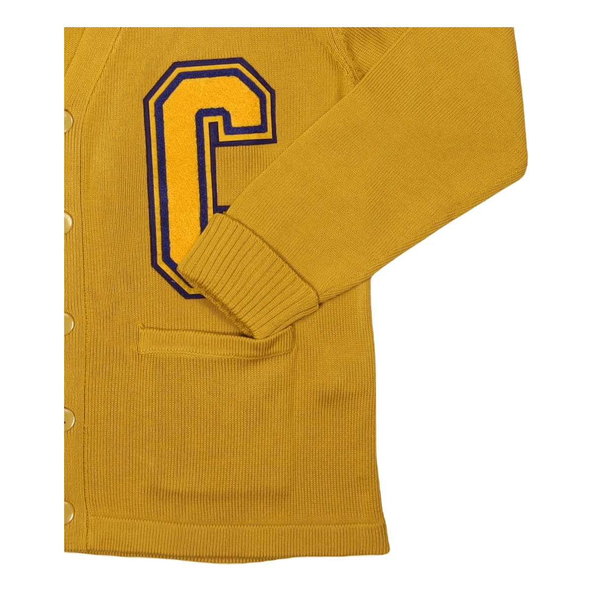 Collegiate Cardigan Yellow
