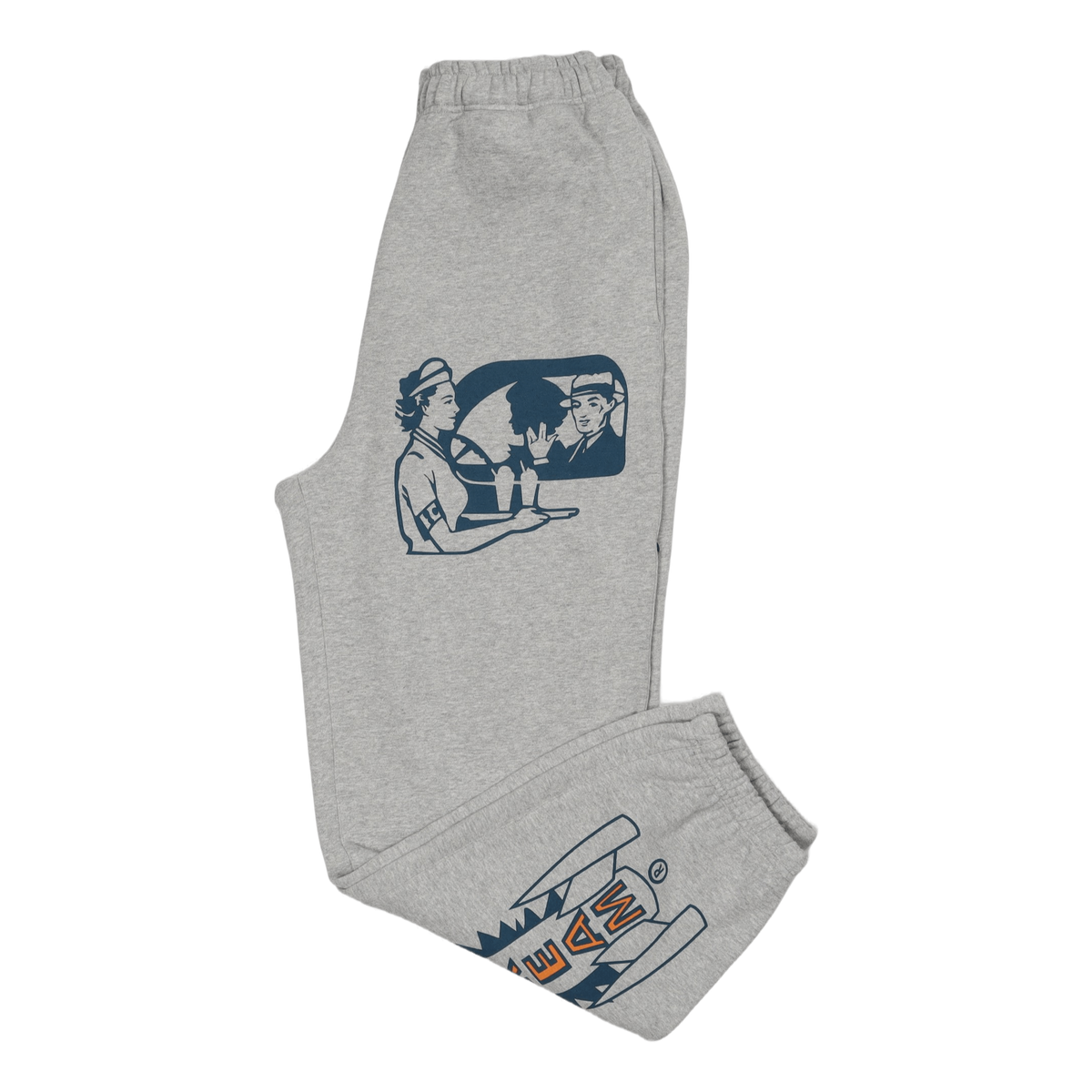 Multi Logo Sweatpant Heather Grey