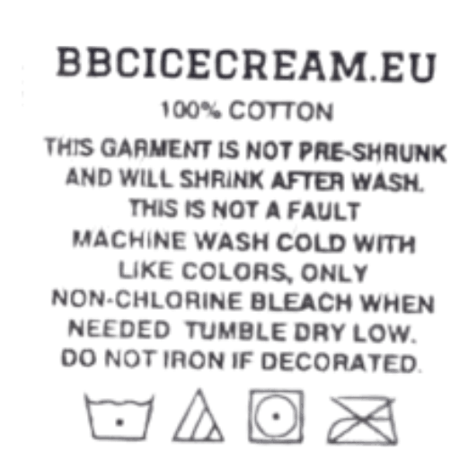 Flock Print Crewneck Black