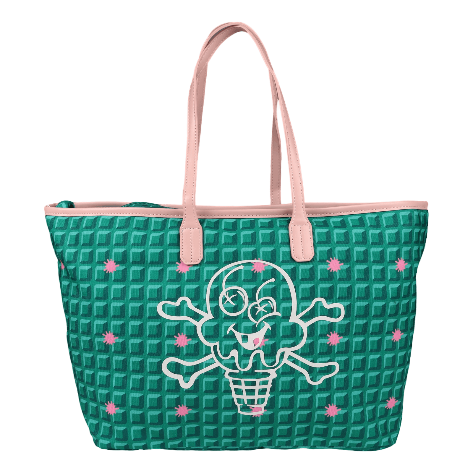 Waffle Tote Bag Green