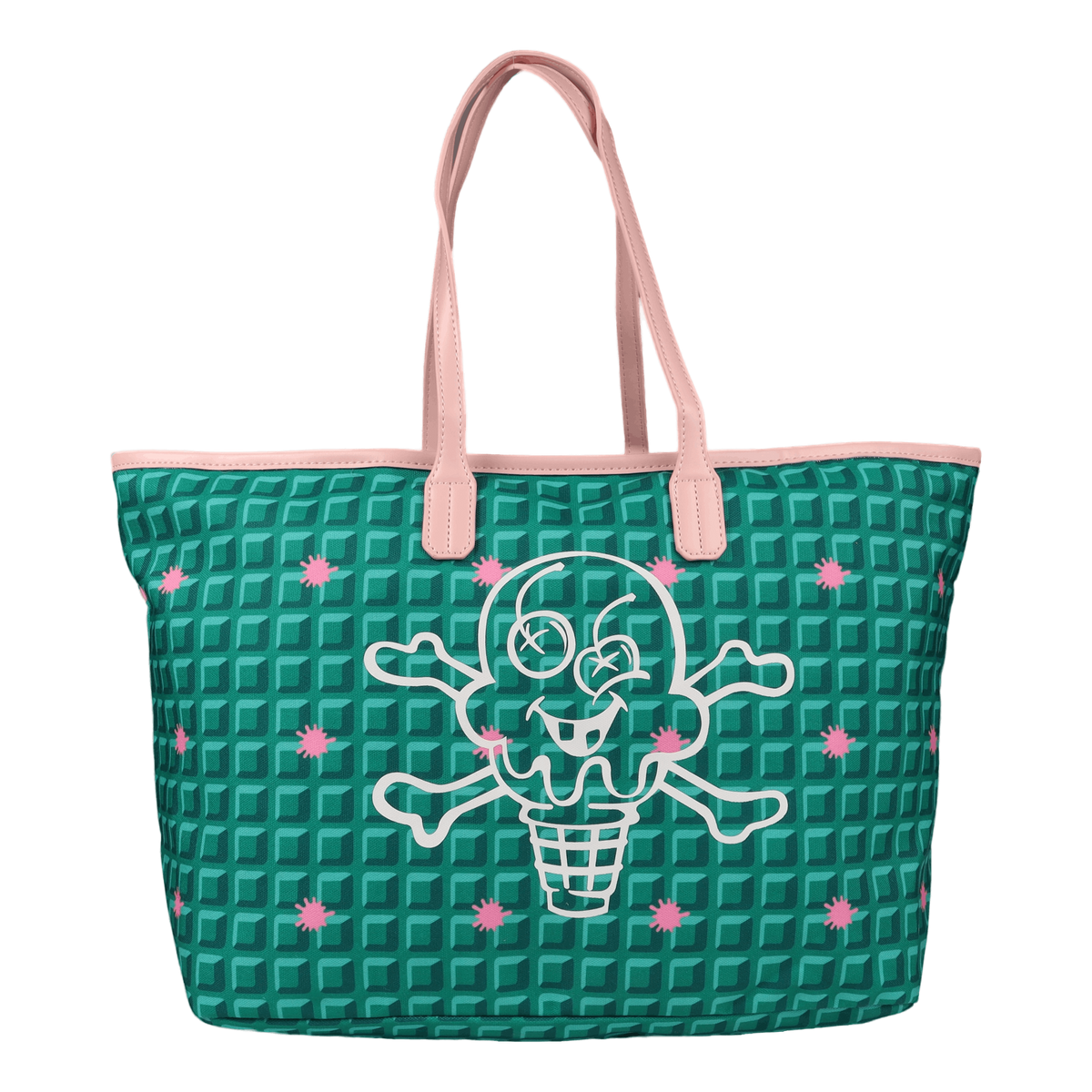 Waffle Tote Bag Green