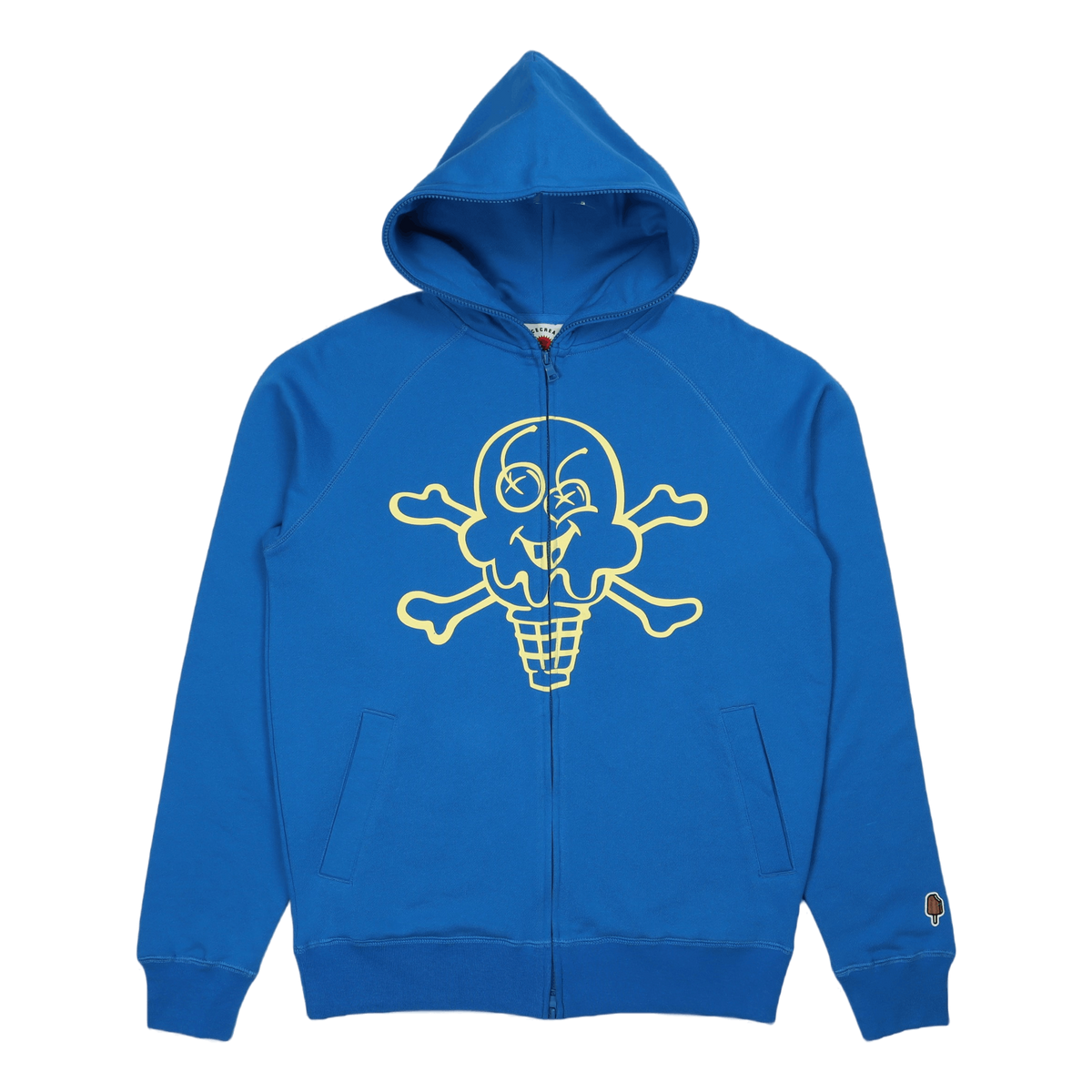 Cones &amp; Bones Full Zip Hood Blue