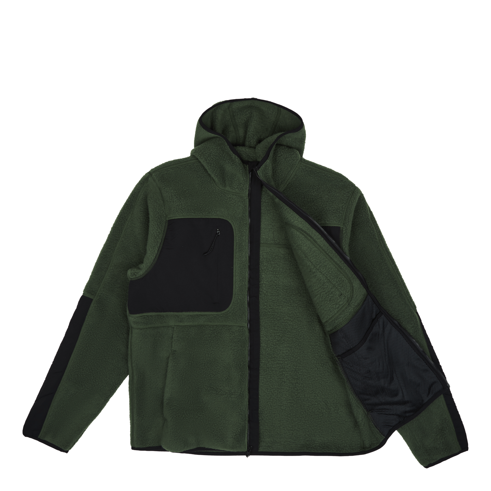 Hicamp™ Fleece Hoody Surplus Green