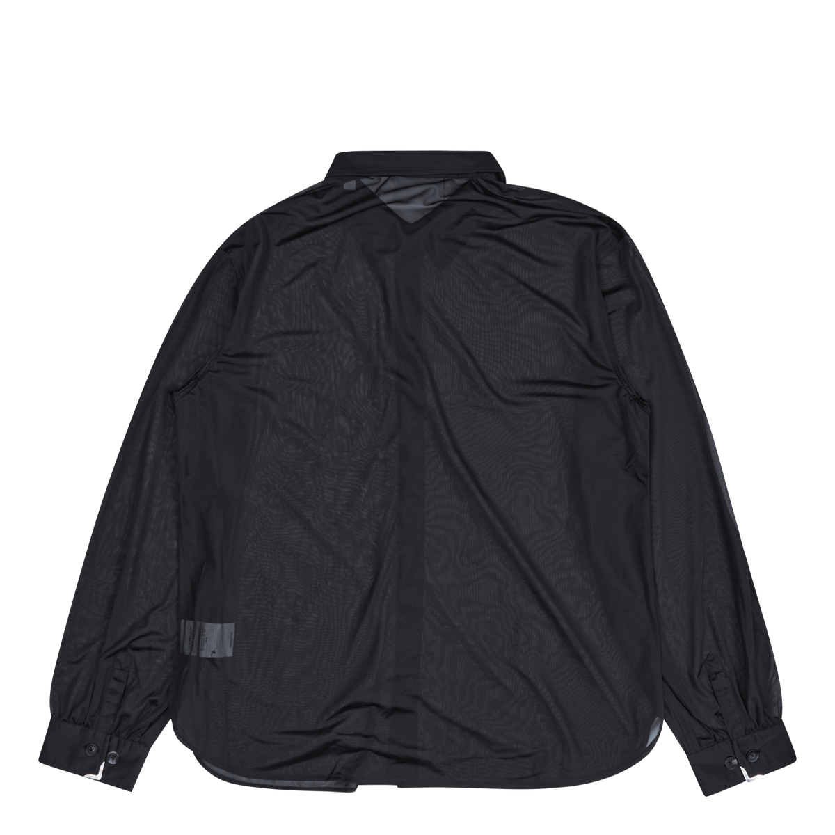 Gather Cuff Shirt Black