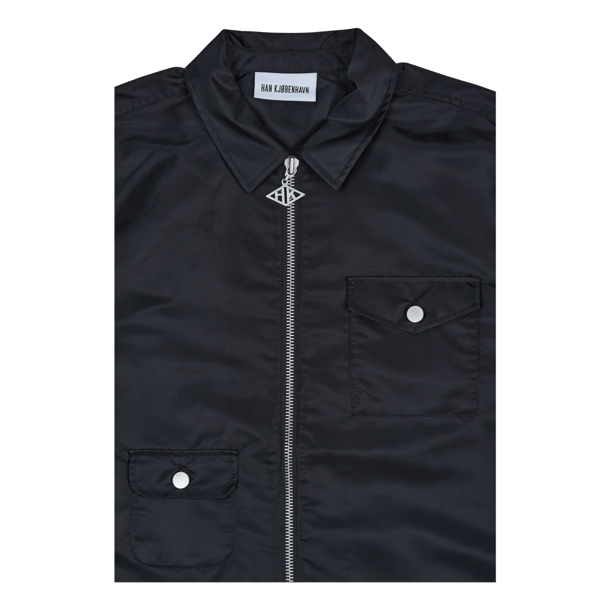 Army Zip Overshirt Black