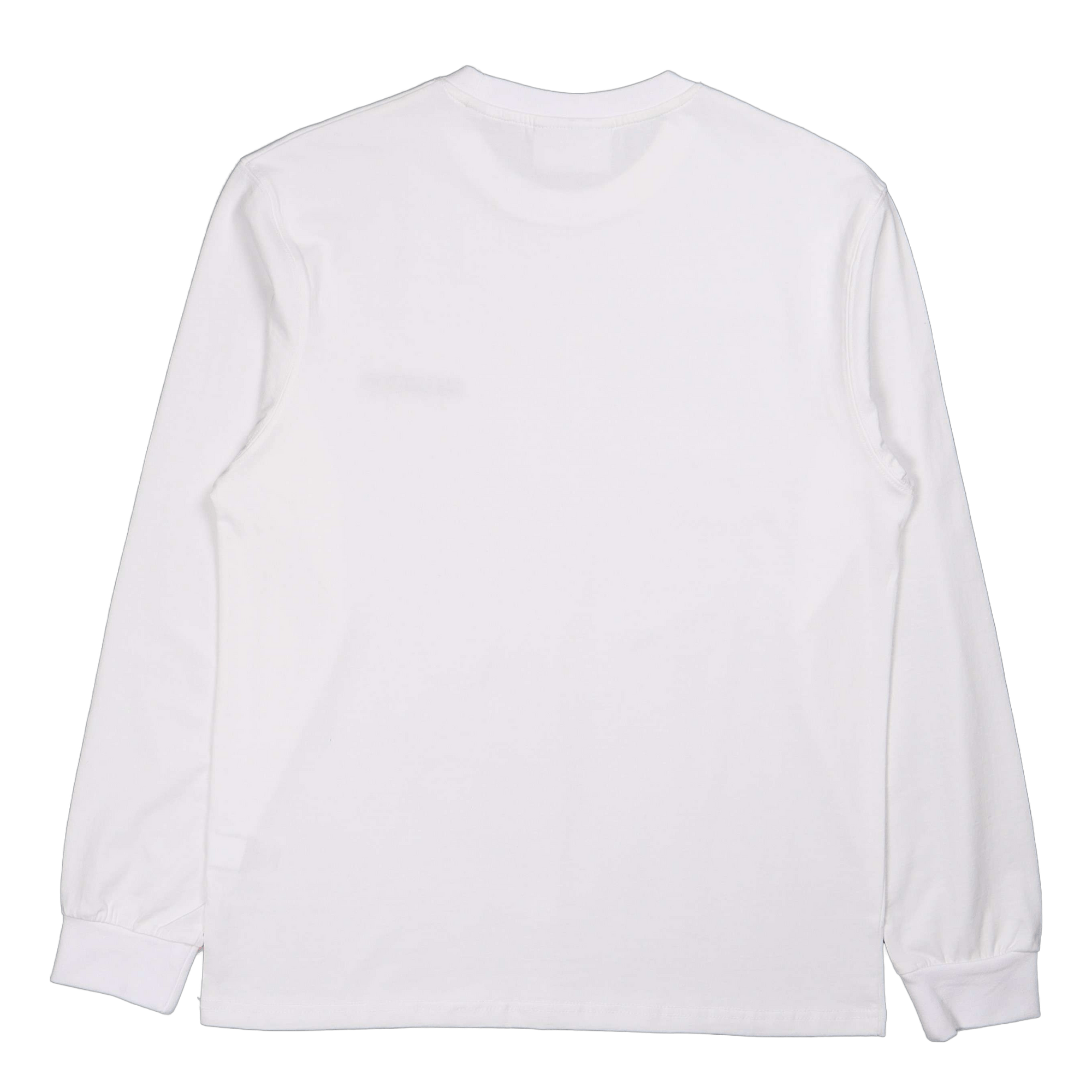 Casual Tee Long Sleeve White Logo