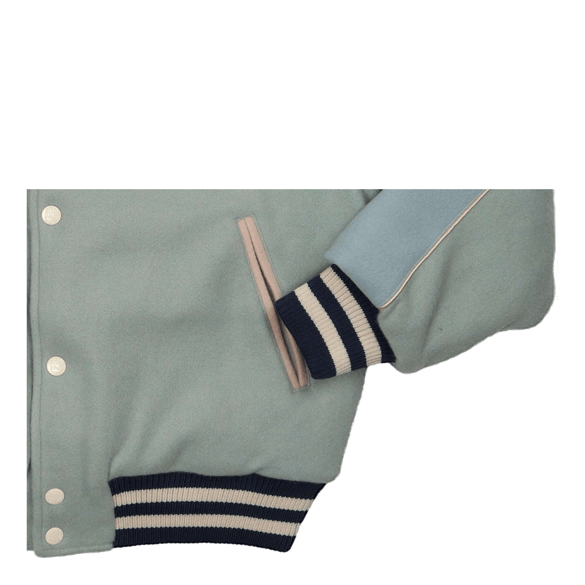 Collared Varsity Jacket Teal
