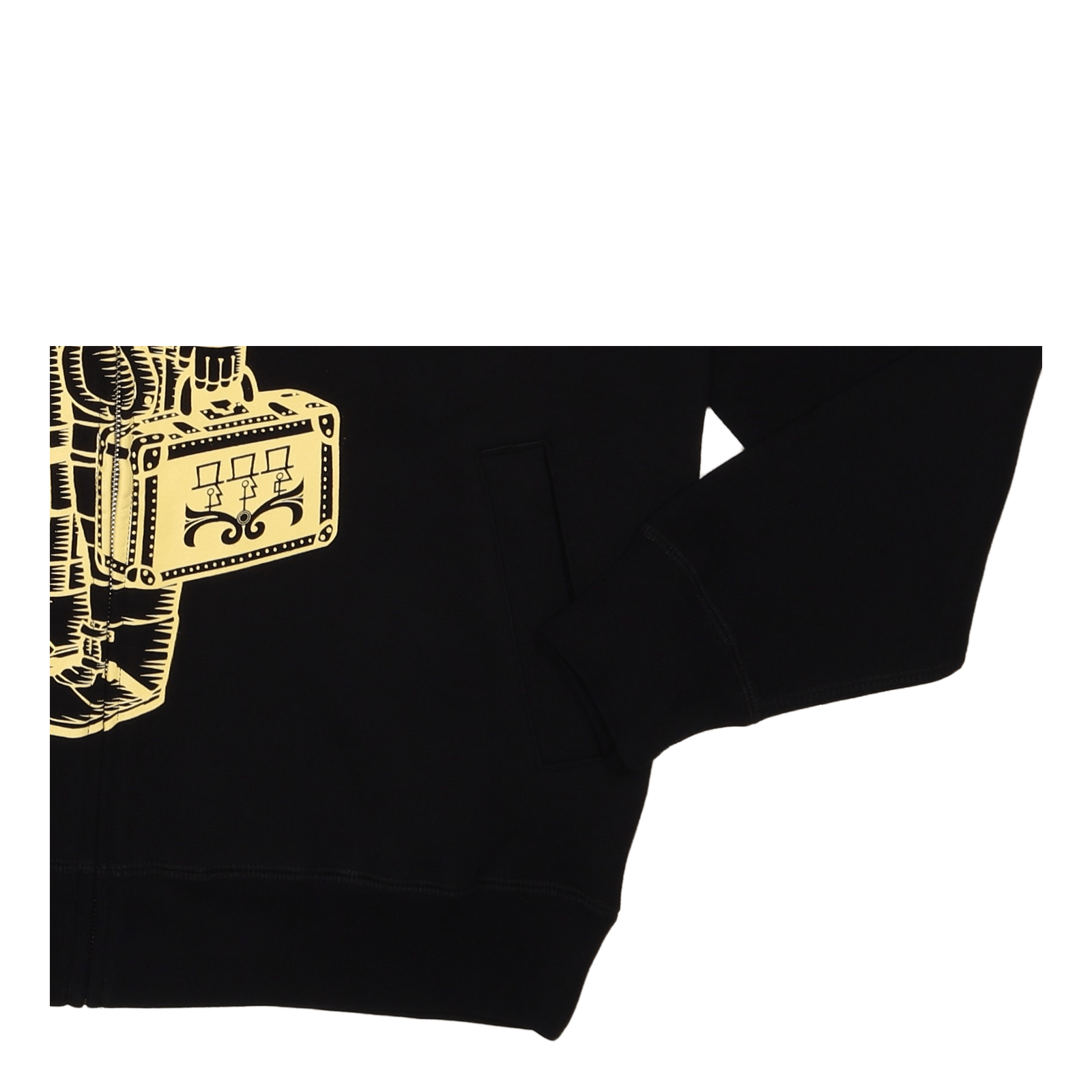 Astronaut Zip Through Hood Black