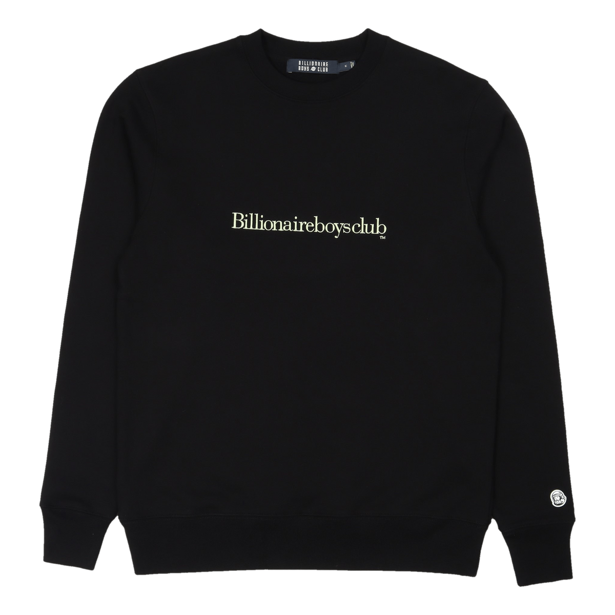 Serif Logo Crewneck Black