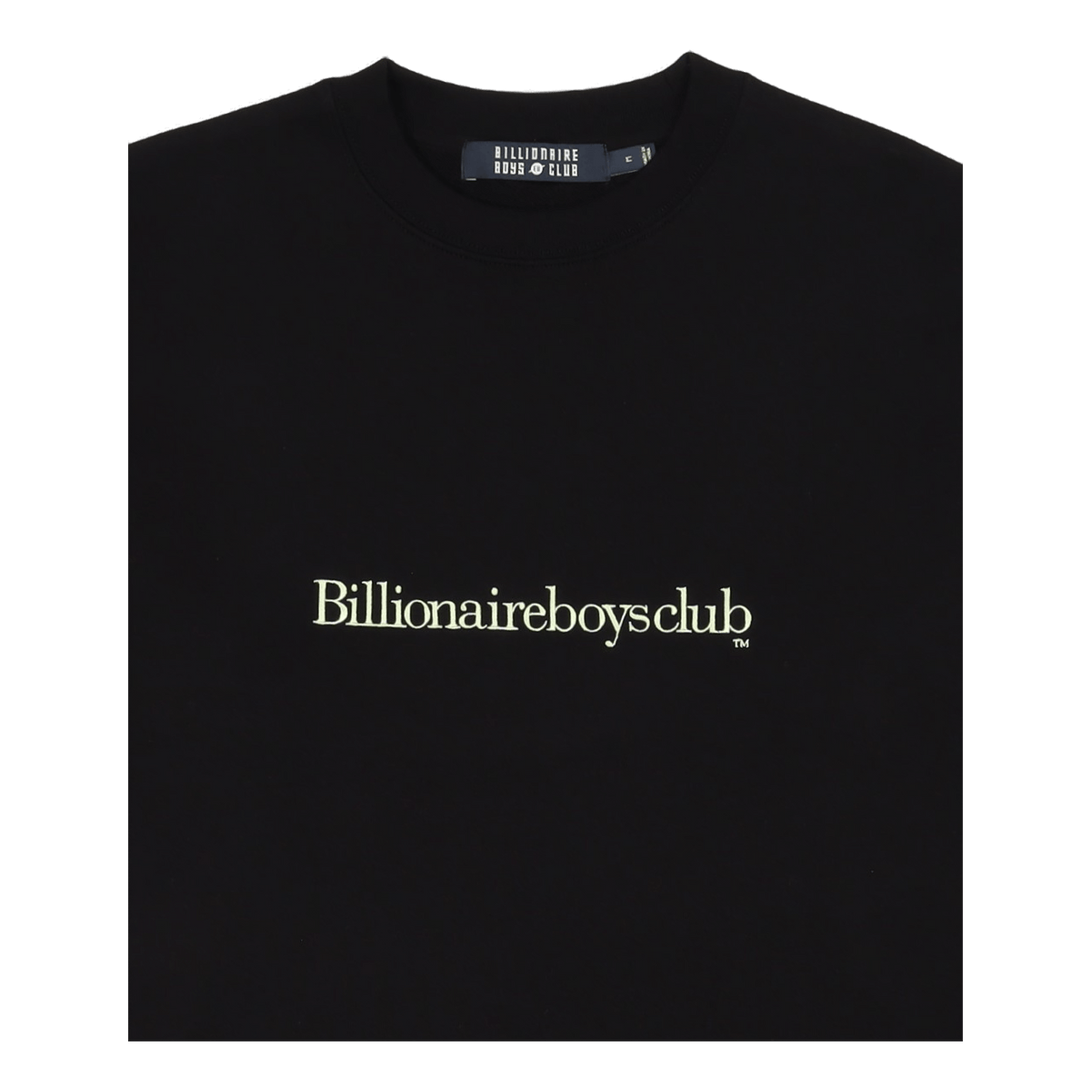 Serif Logo Crewneck Black