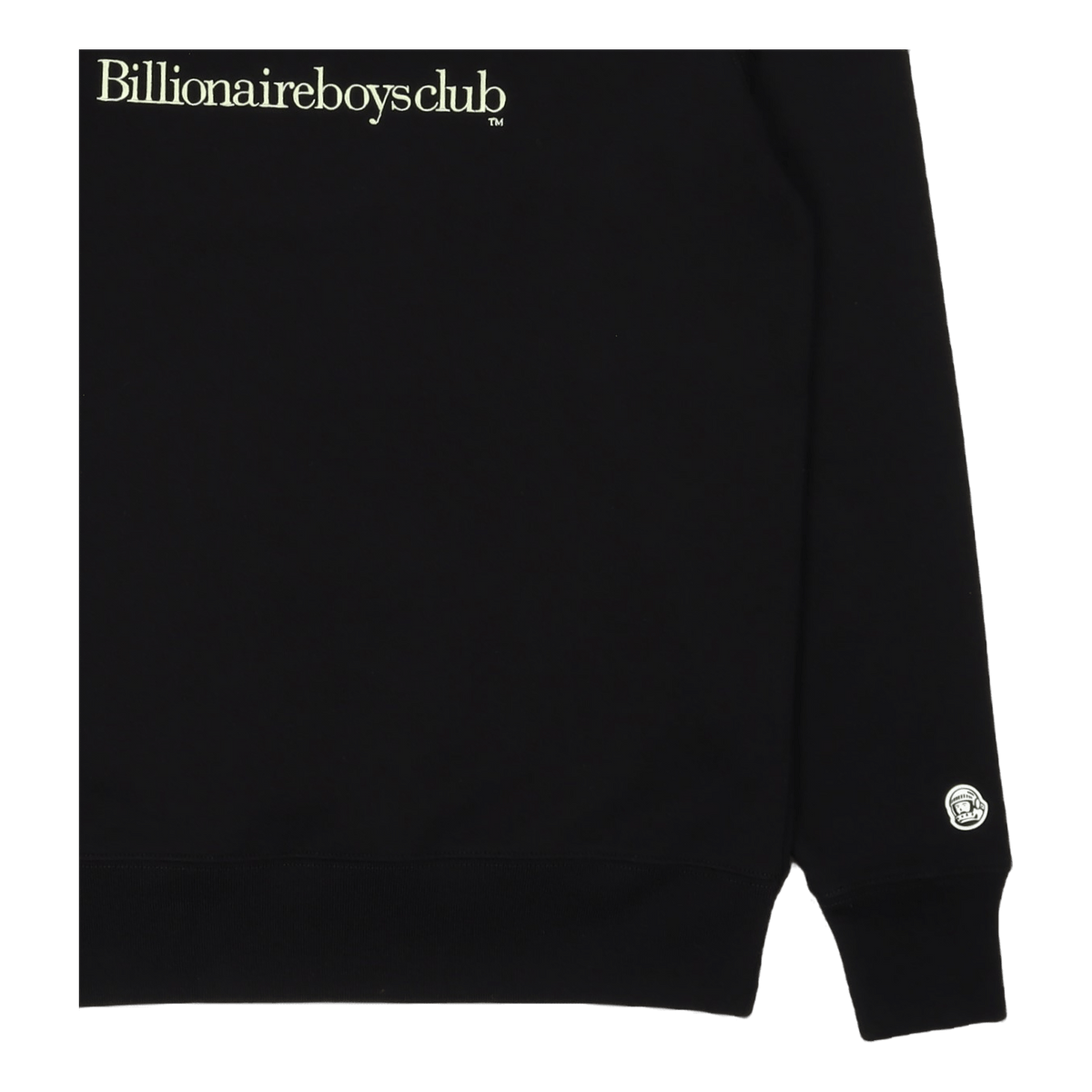 Serif Logo Crewneck Black