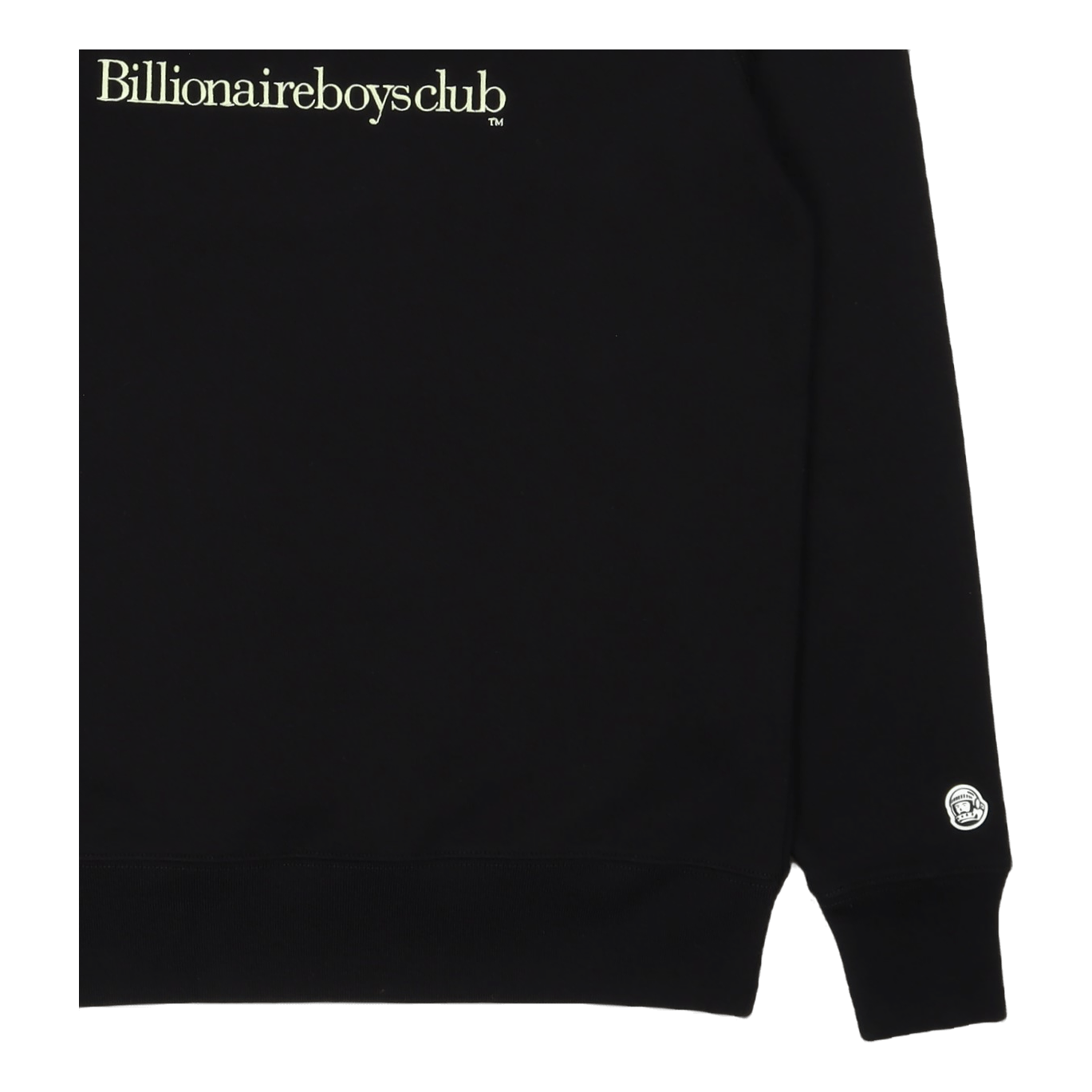 Serif Logo Crewneck Black