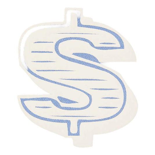 Dollar Logo Crewneck Blue