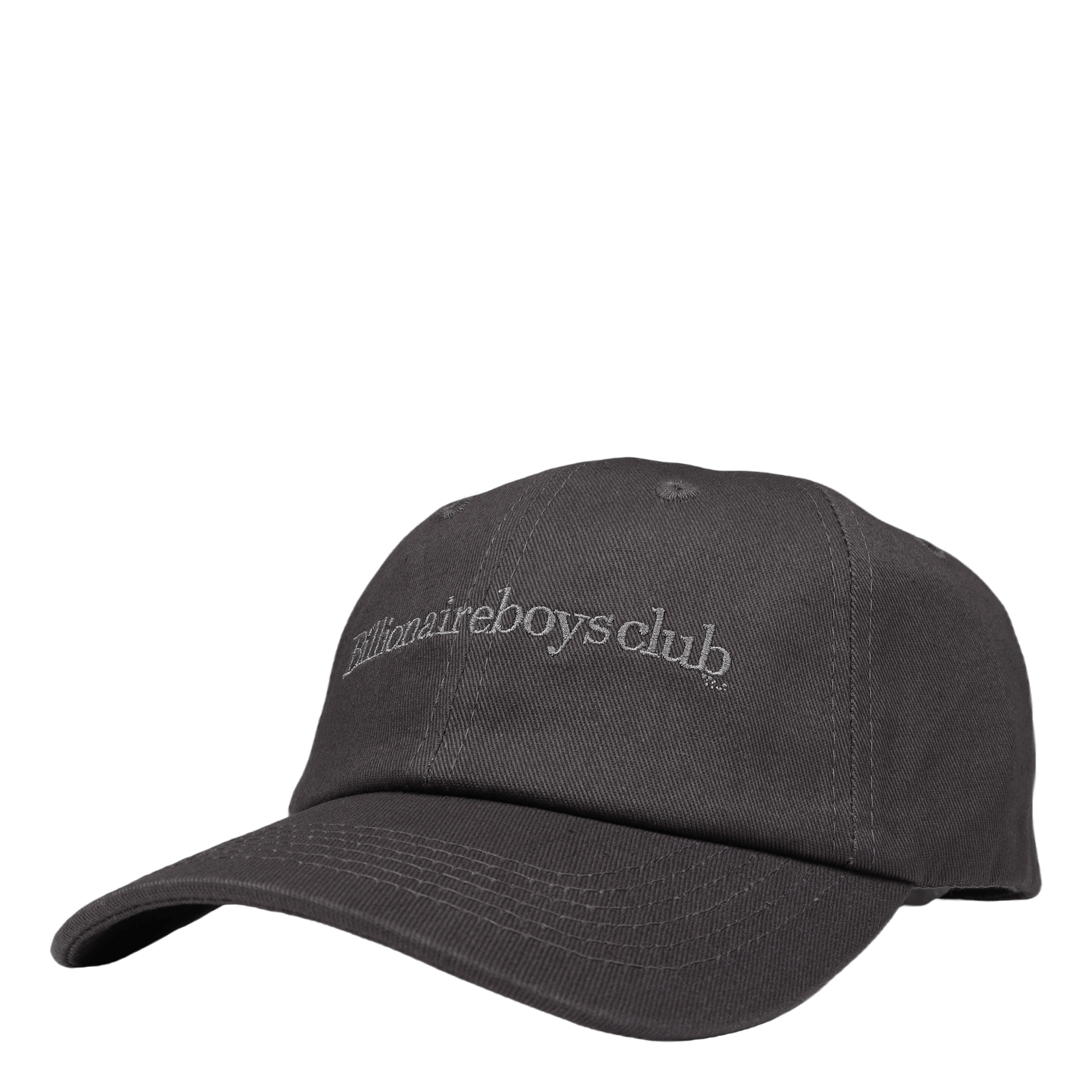 Serif Logo Curved Visor Cap Black