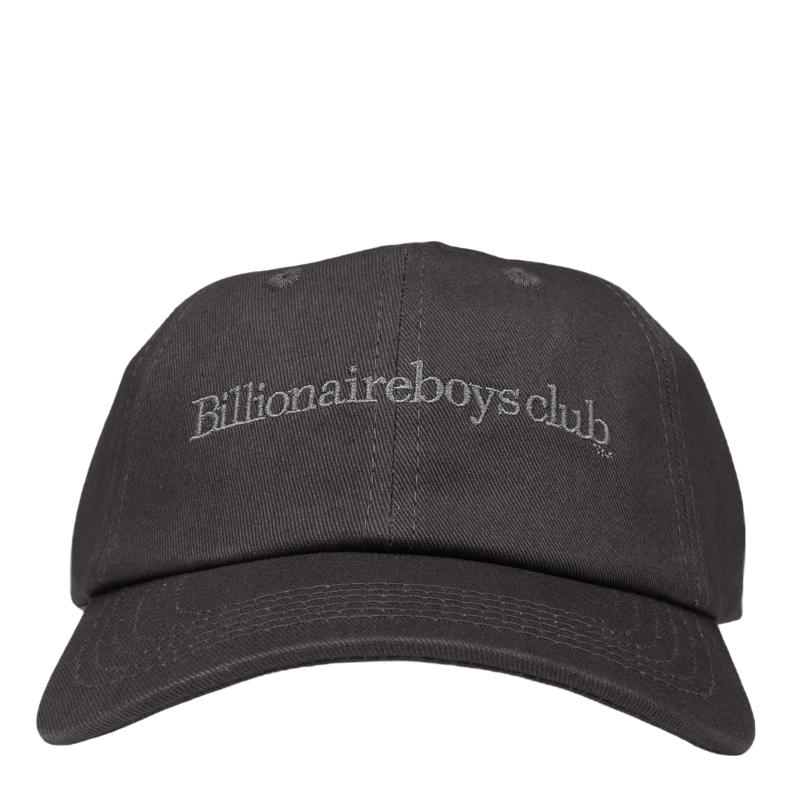 Serif Logo Curved Visor Cap Black