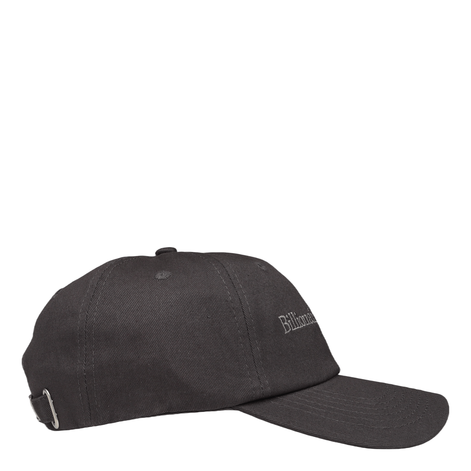 Serif Logo Curved Visor Cap Black