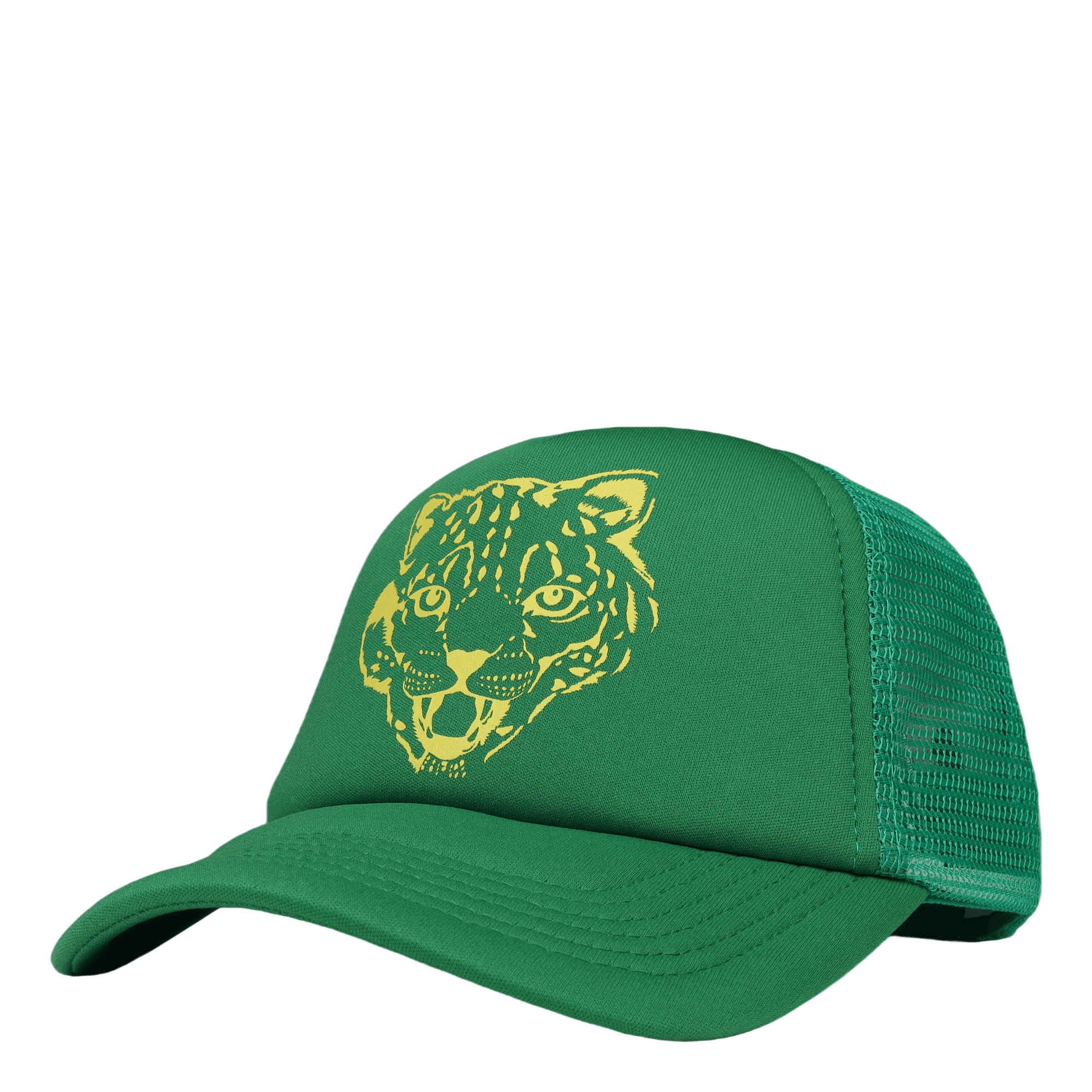 Leopard Trucker Cap Green