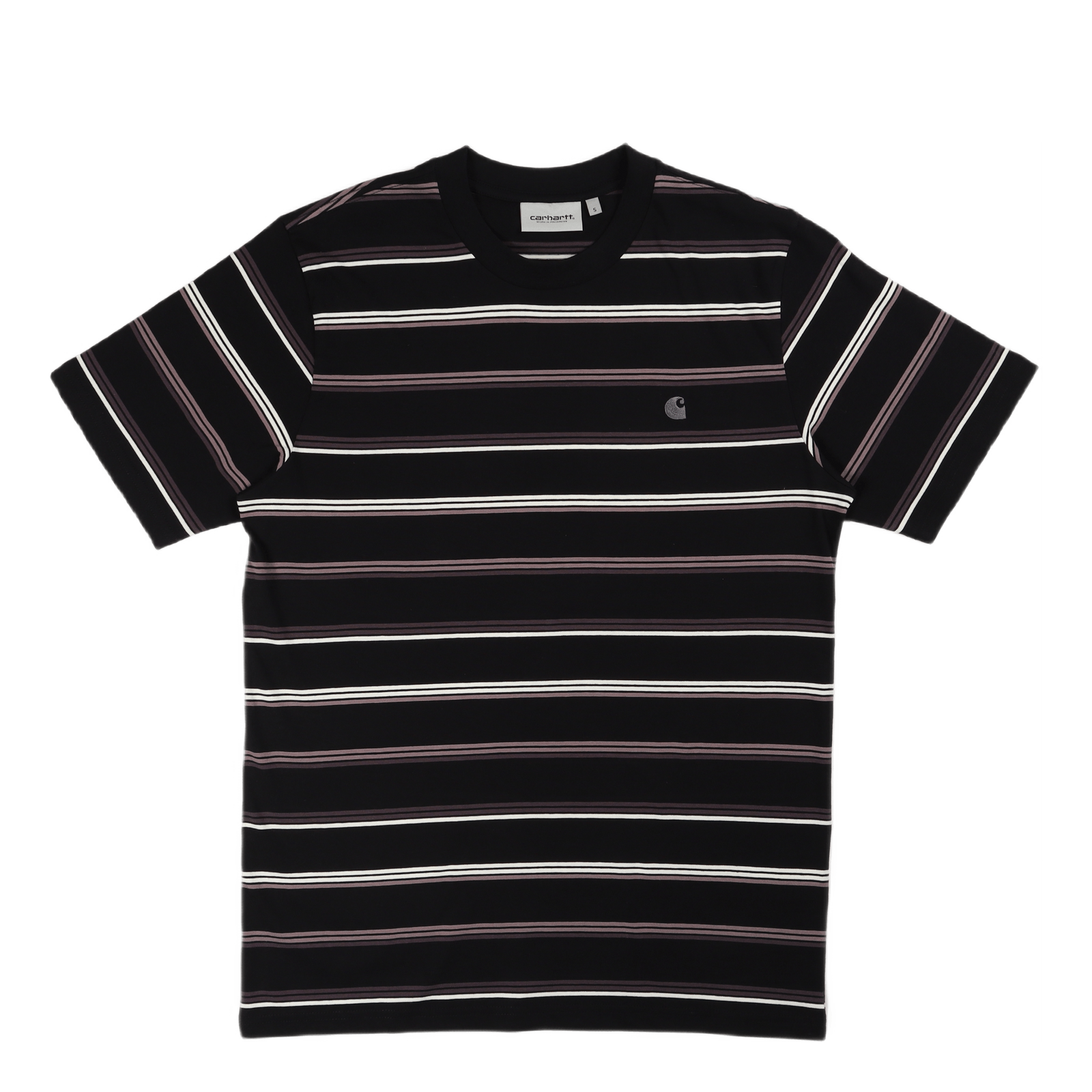 S/s Vonn T-shirt Vonn Stripe, Black / Artichoke