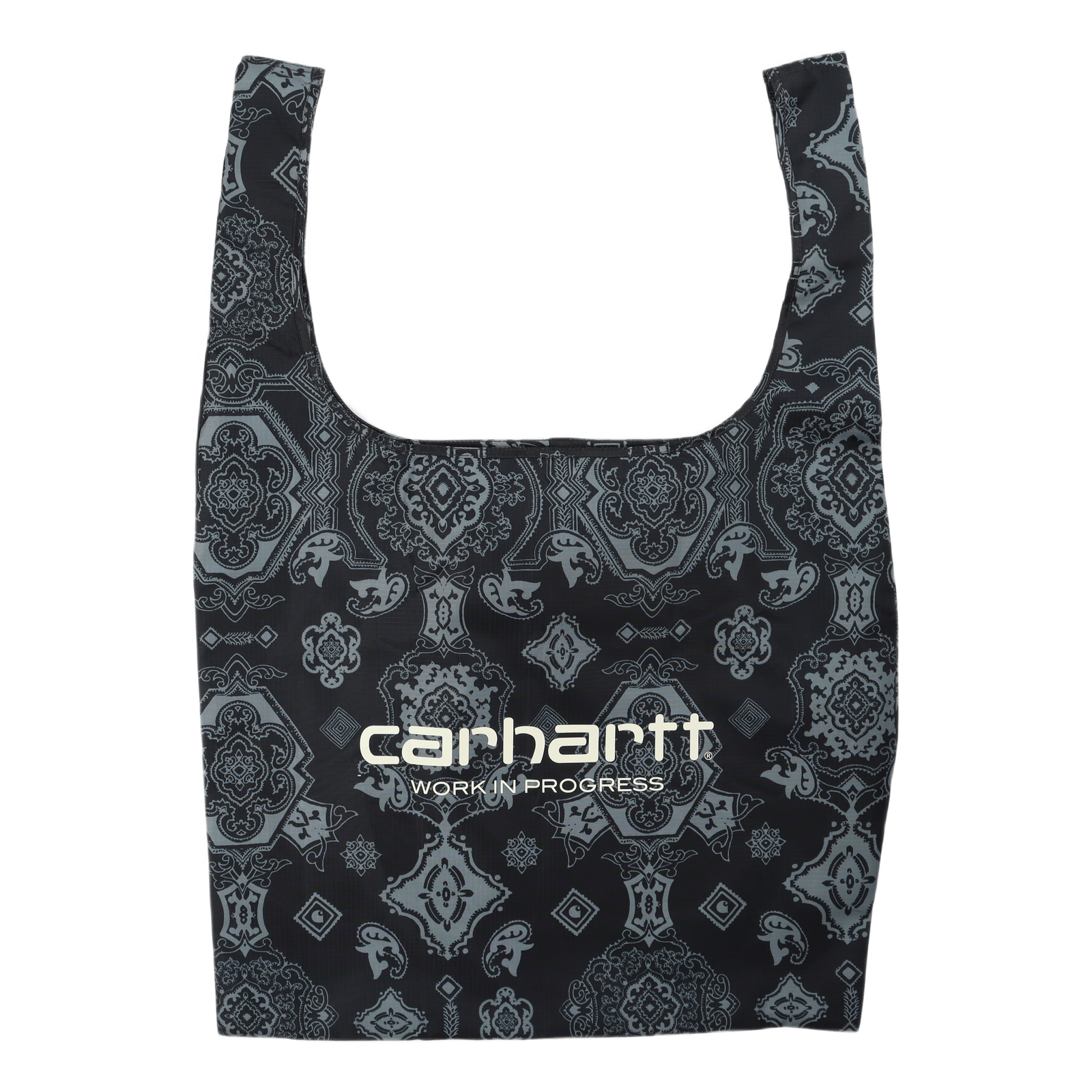 Verse Shopping Bag Verse Print, Black / Wax