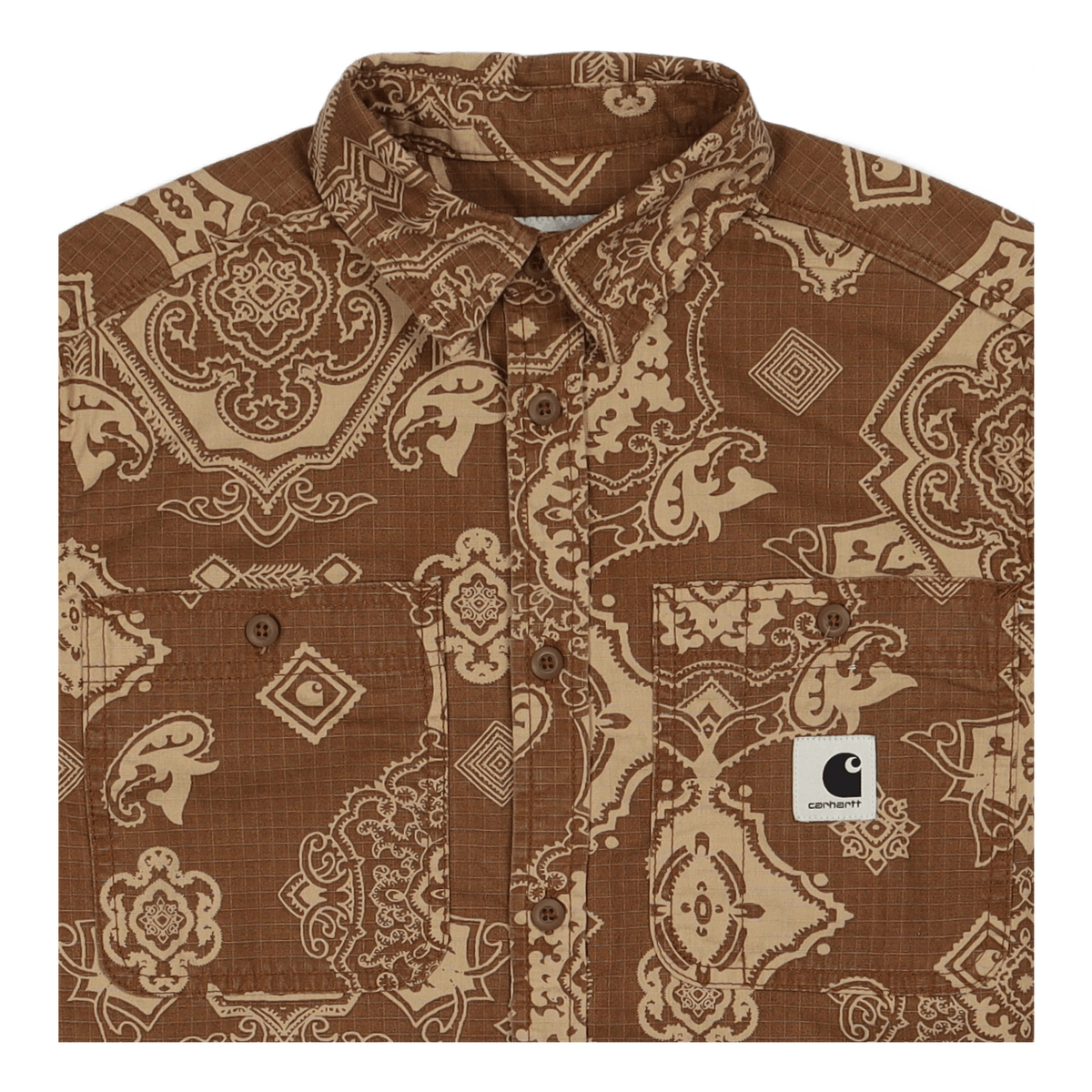 W' L/s Verse Shirt Verse Print, Hamilton Brown