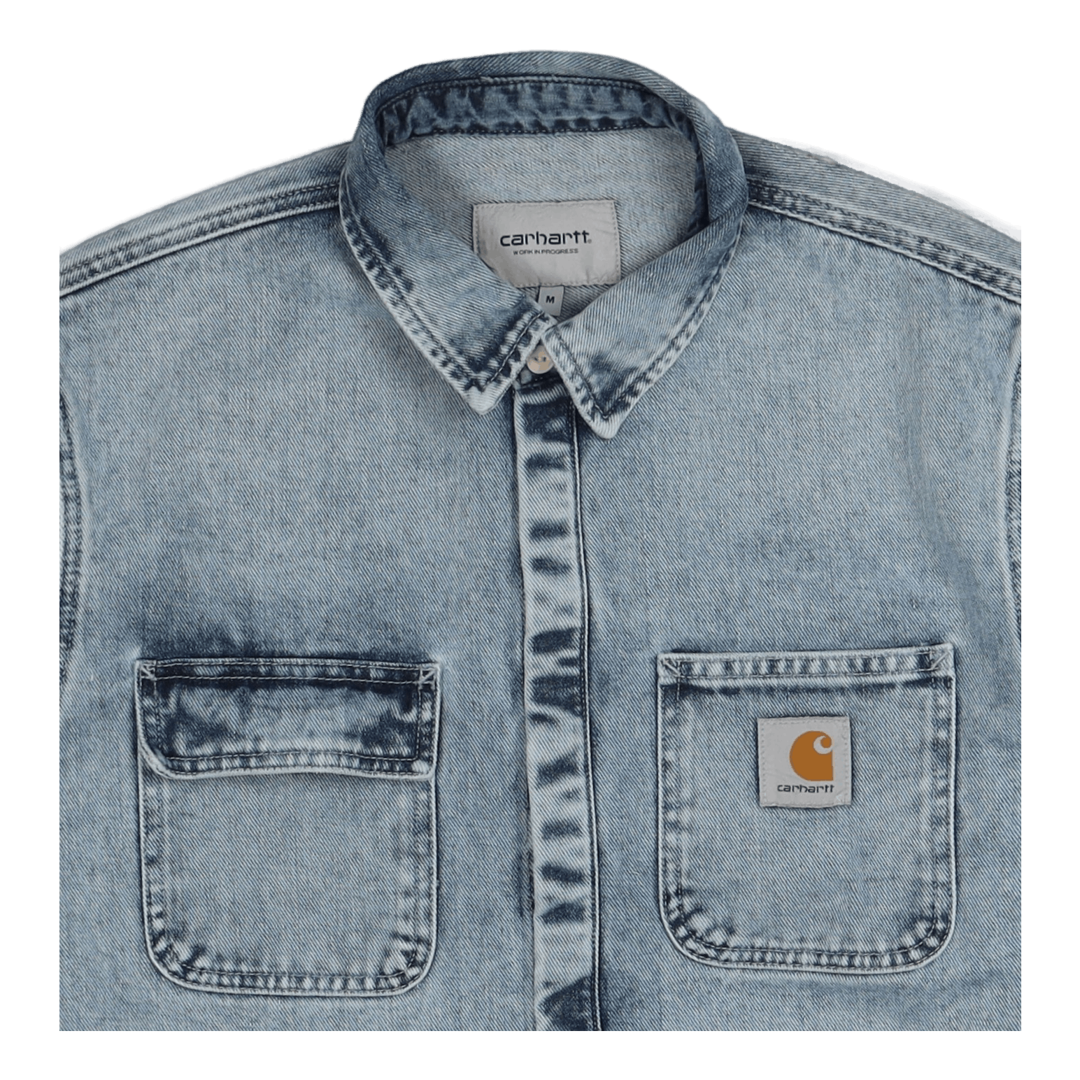 Carhartt wip denim sales shirt