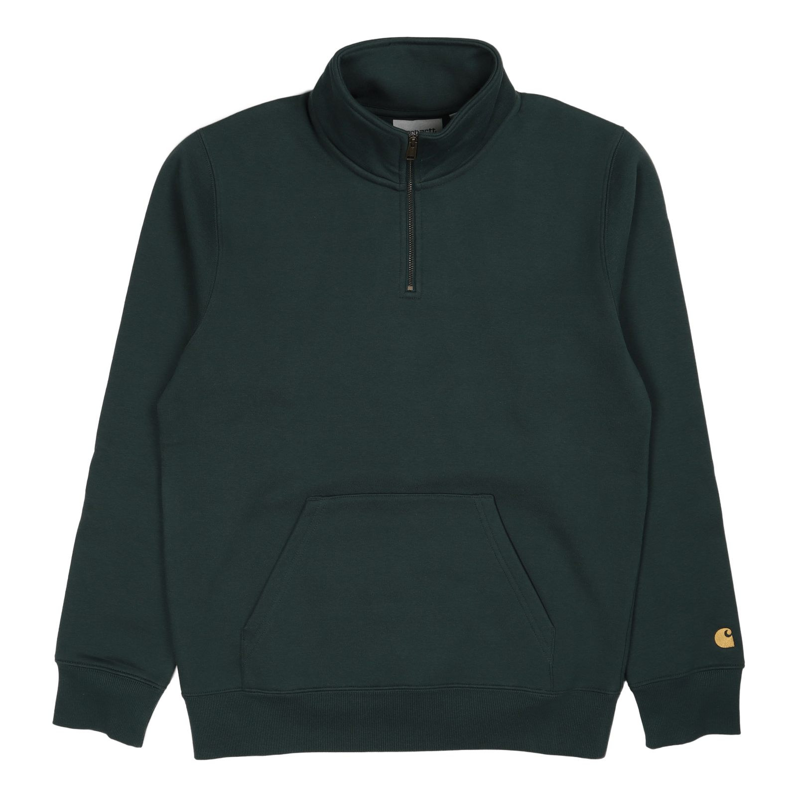 Chase Neck Zip Sweat Juniper / Gold