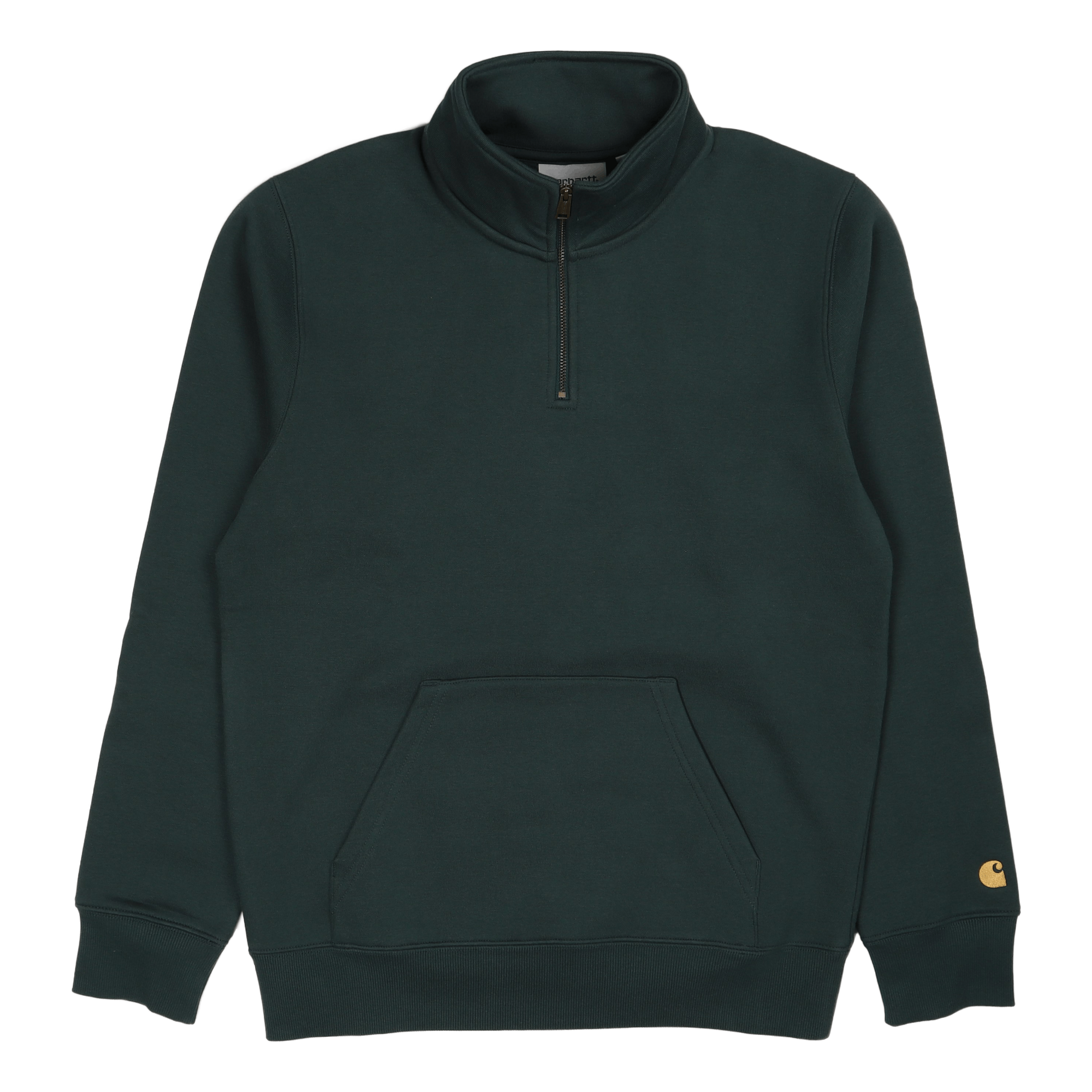 Chase Neck Zip Sweat Juniper / Gold