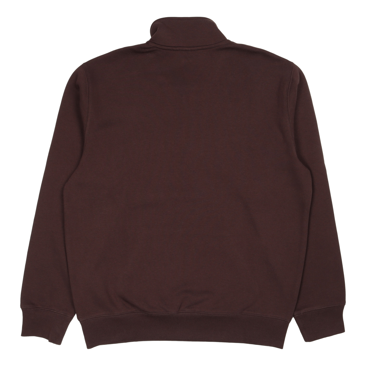 Chase Neck Zip Sweat Dark Umber / Gold