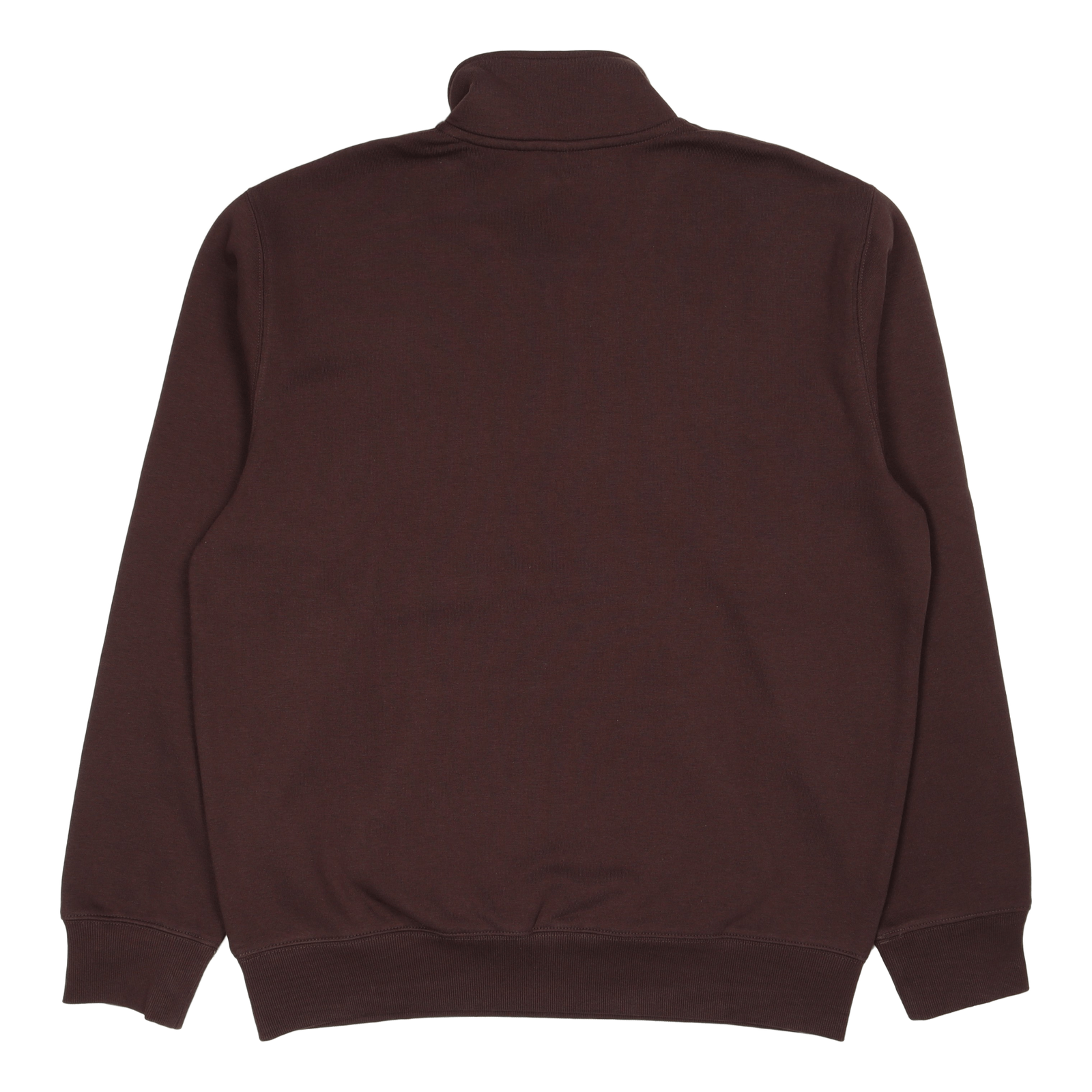 Chase Neck Zip Sweat Dark Umber / Gold