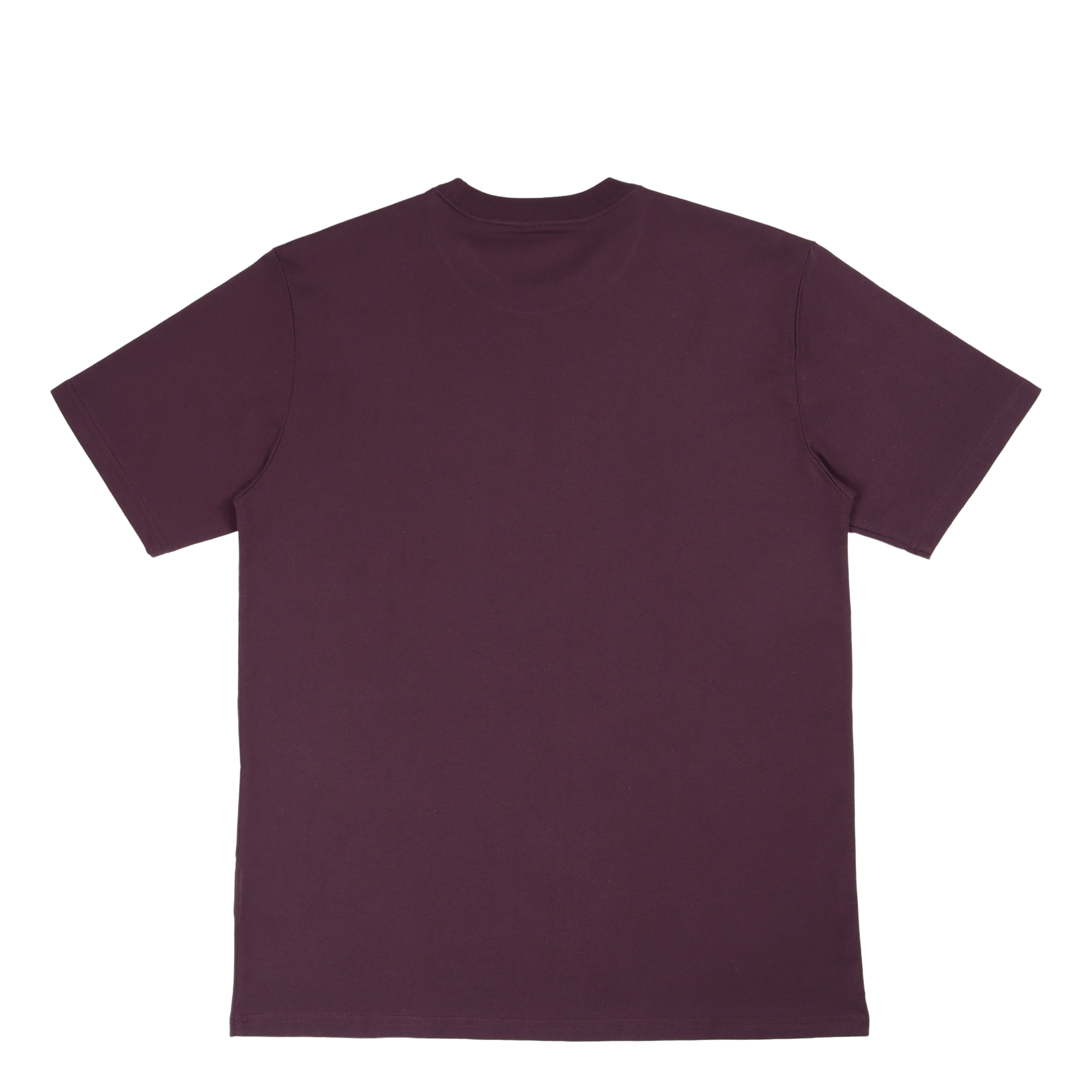 S/s University Script T-shirt Dark Plum / White