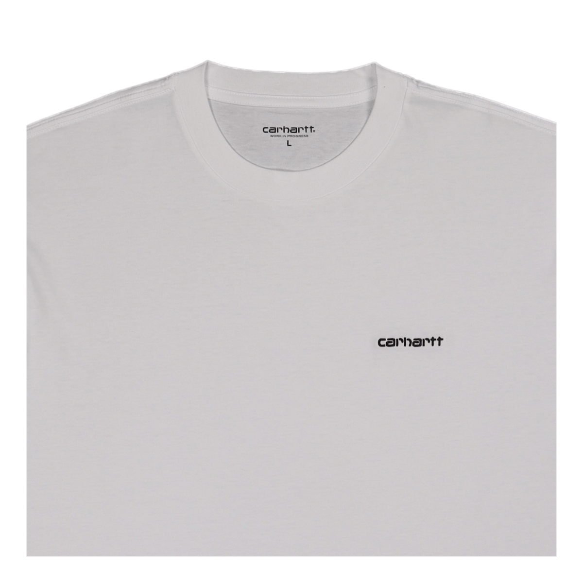 S/s Script Embroidery T-shirt White / Black