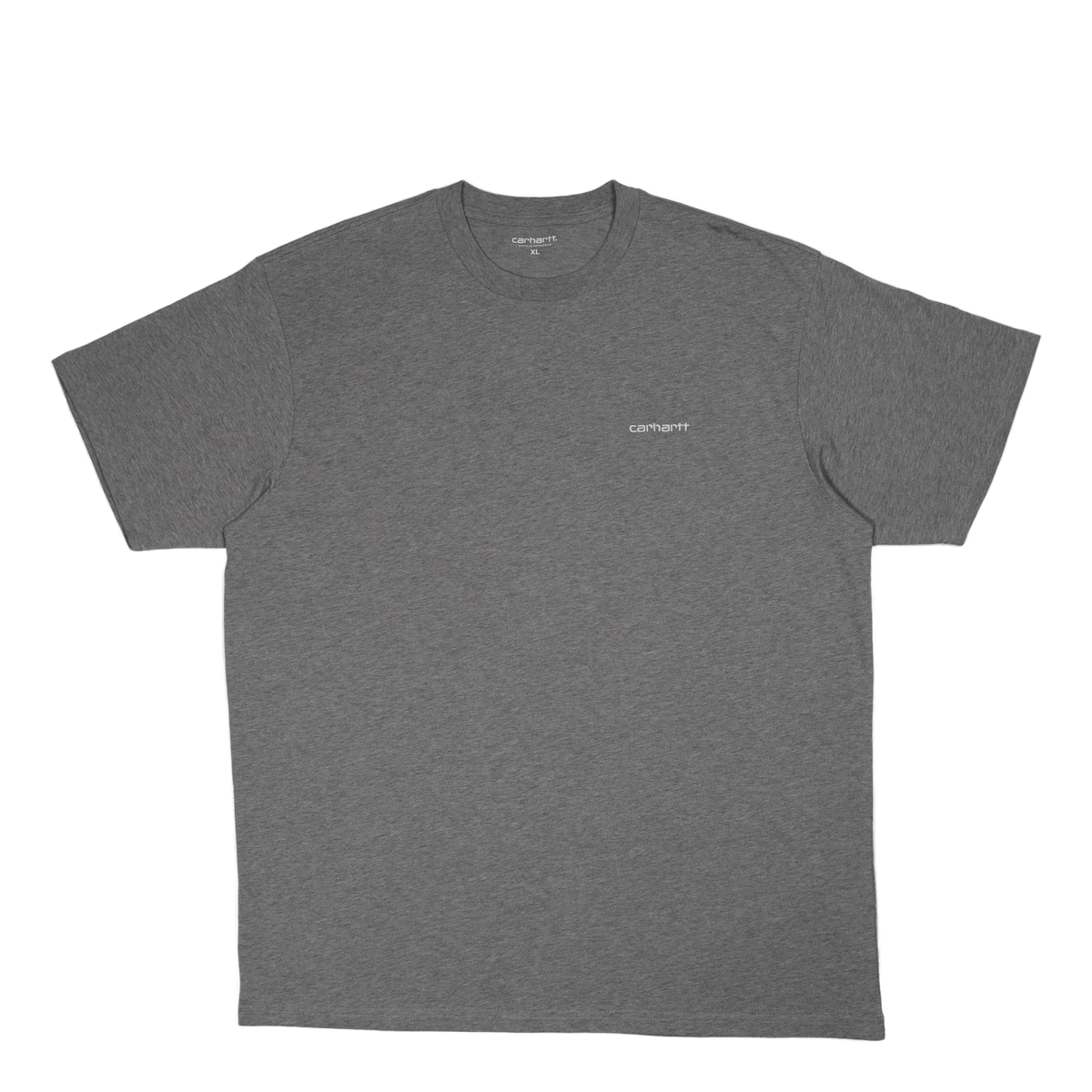 S/s Script Embroidery T-shirt Grey Heather / White