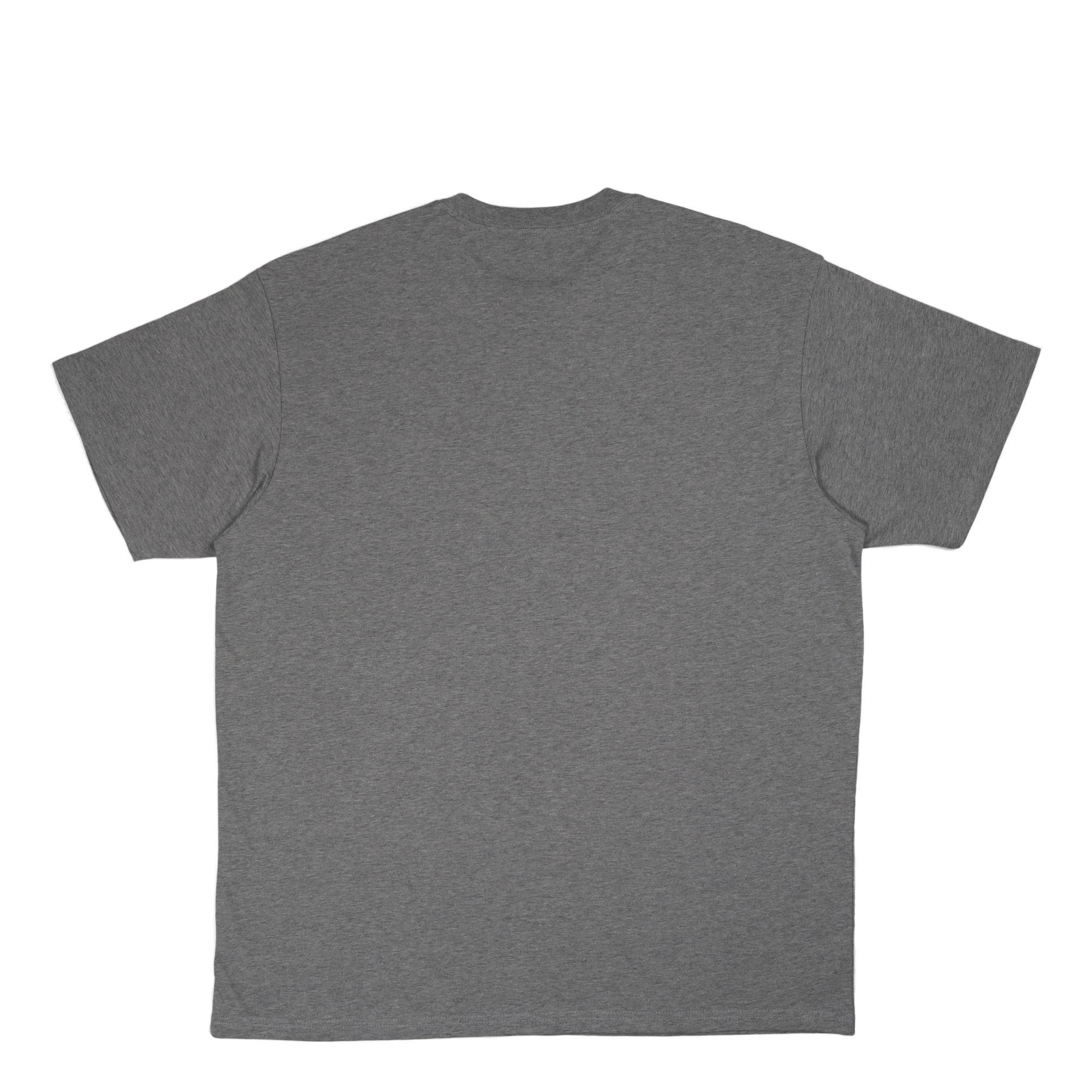 S/s Script Embroidery T-shirt Grey Heather / White