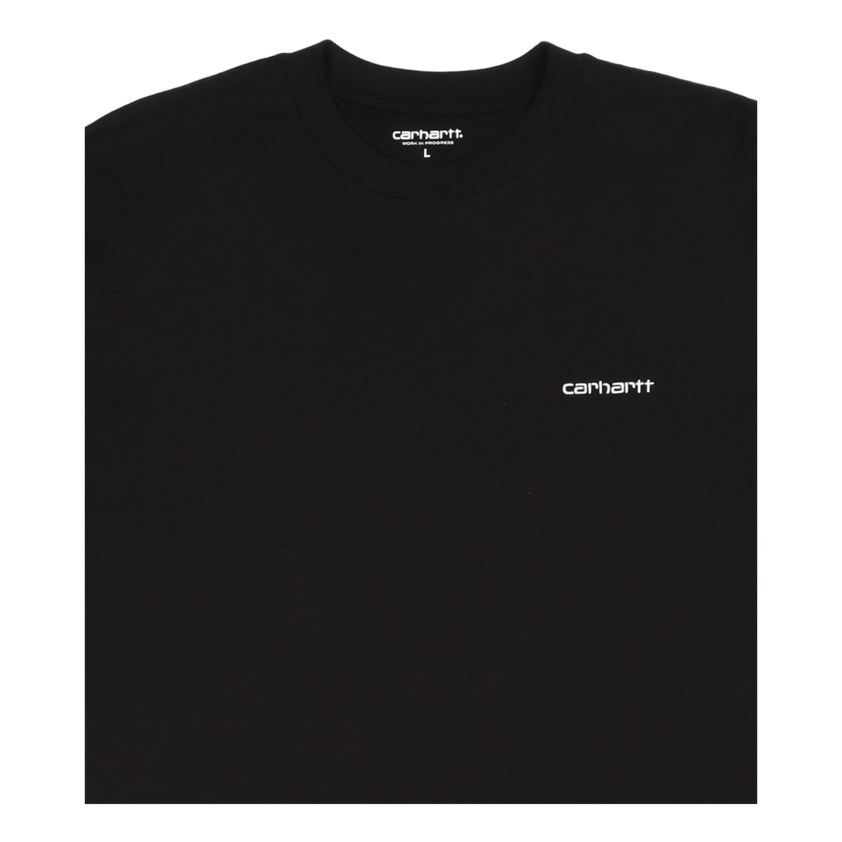 S/s Script Embroidery T-shirt Black / White
