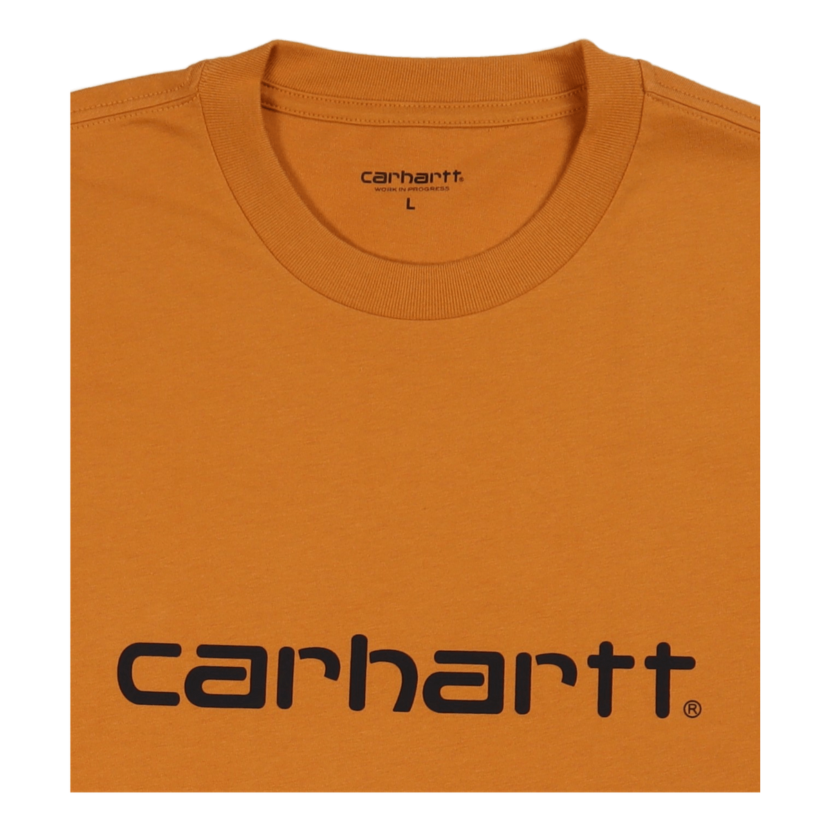 S/s Script T-shirt Ochre / Dark Navy