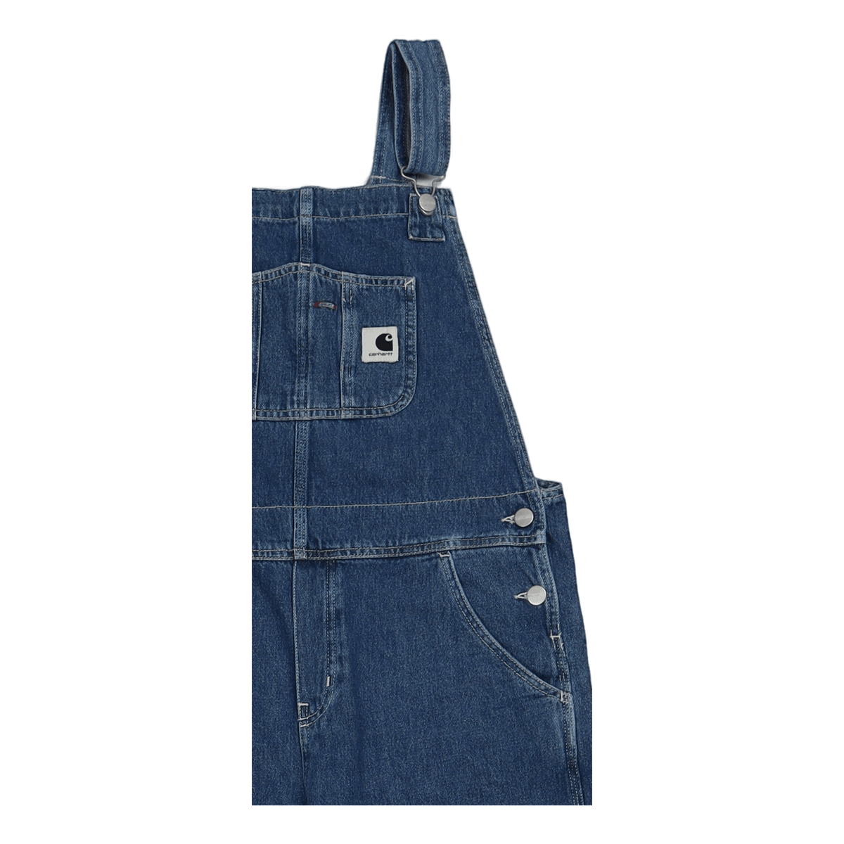 W' Bib Overall Straight Blue