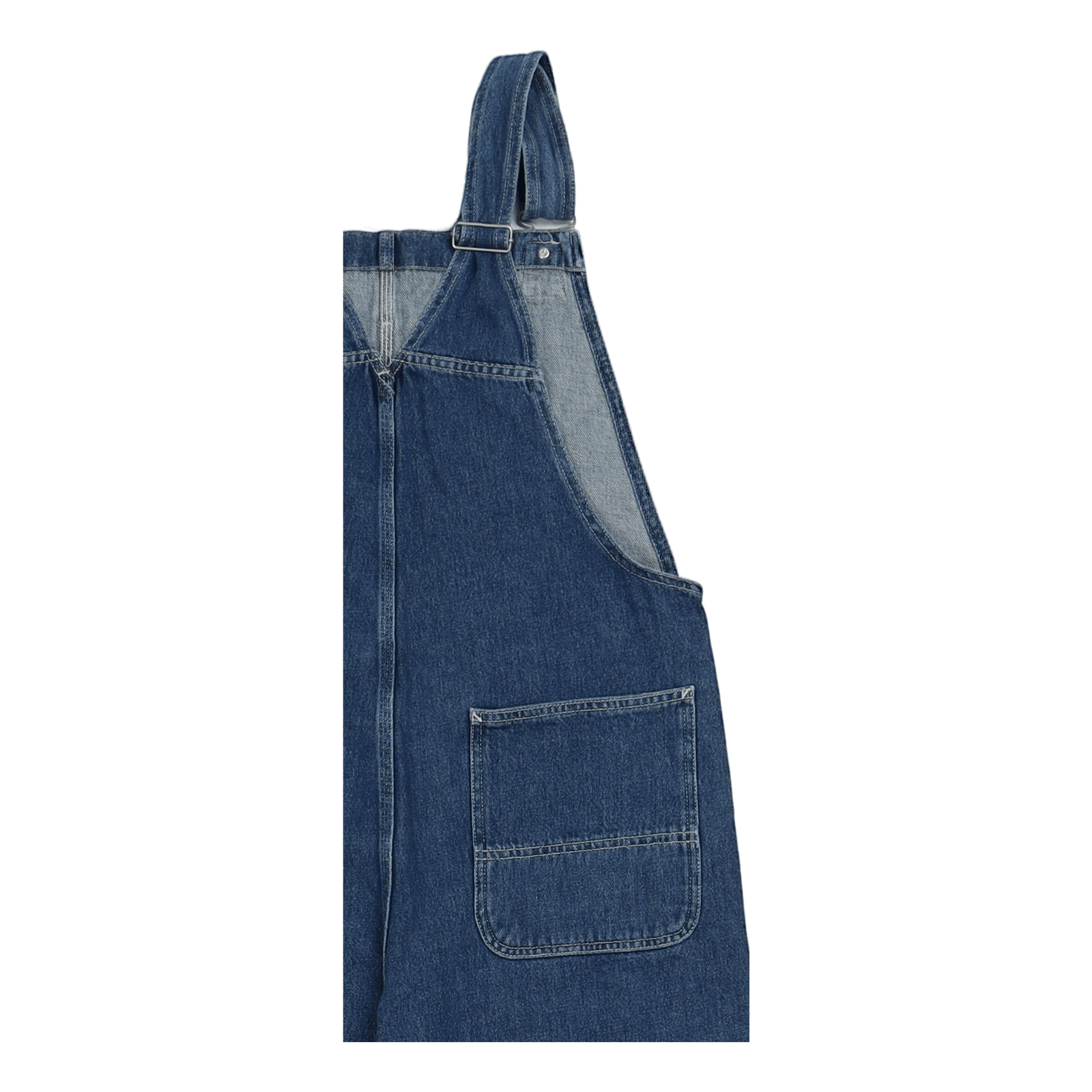 W' Bib Overall Straight Blue