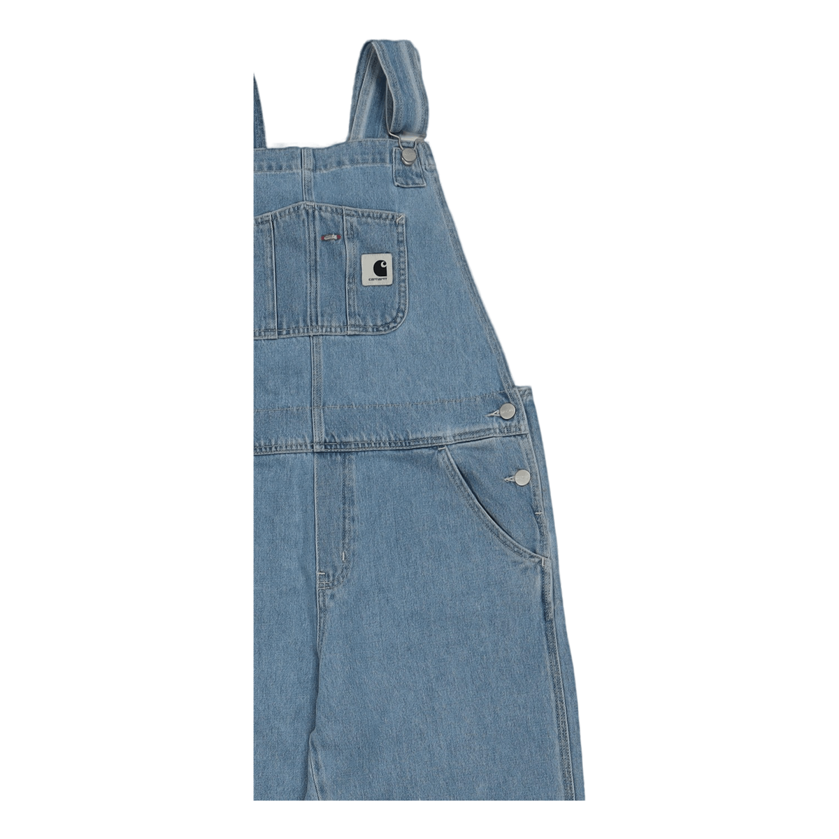 W' Bib Overall Straight Blue
