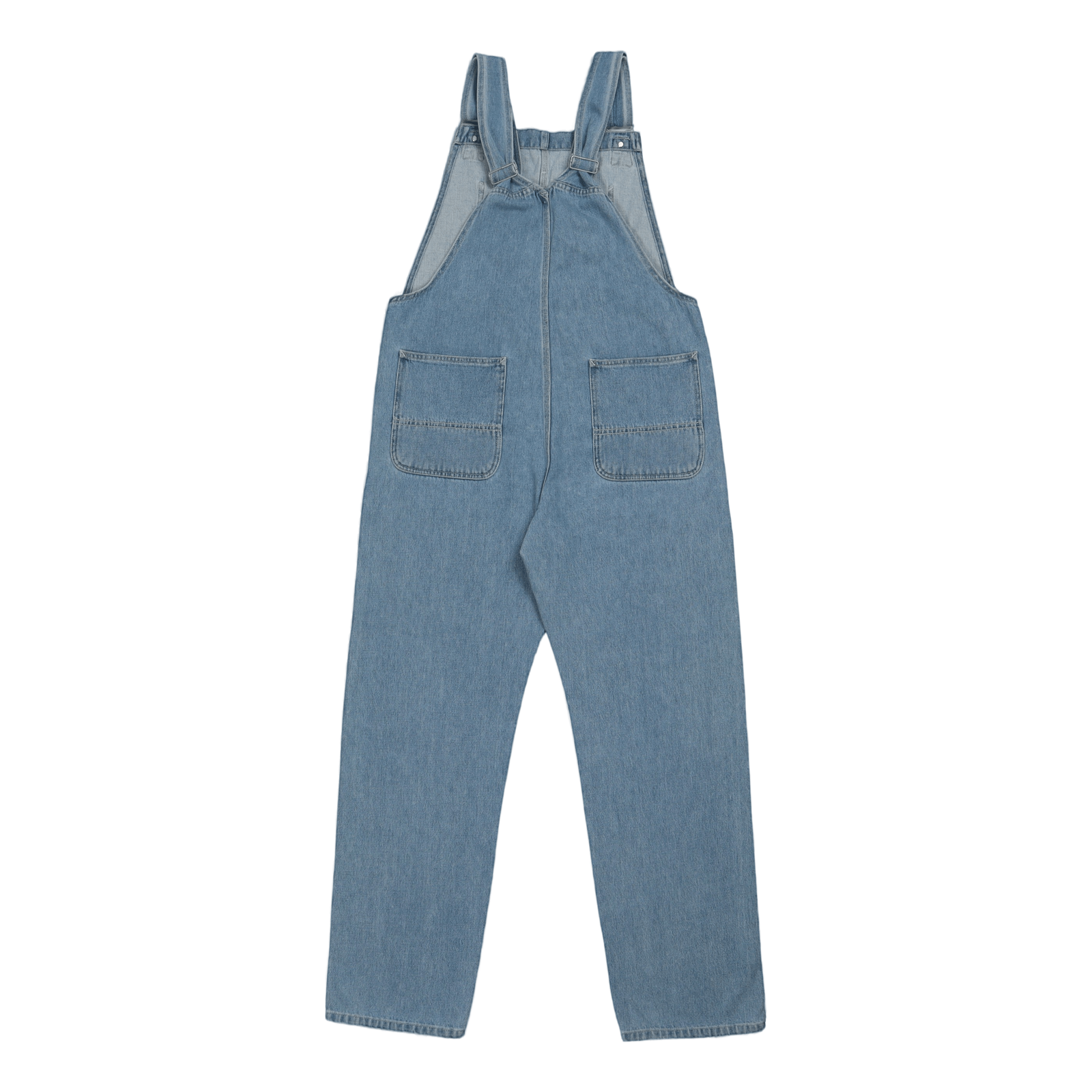 W' Bib Overall Straight Blue
