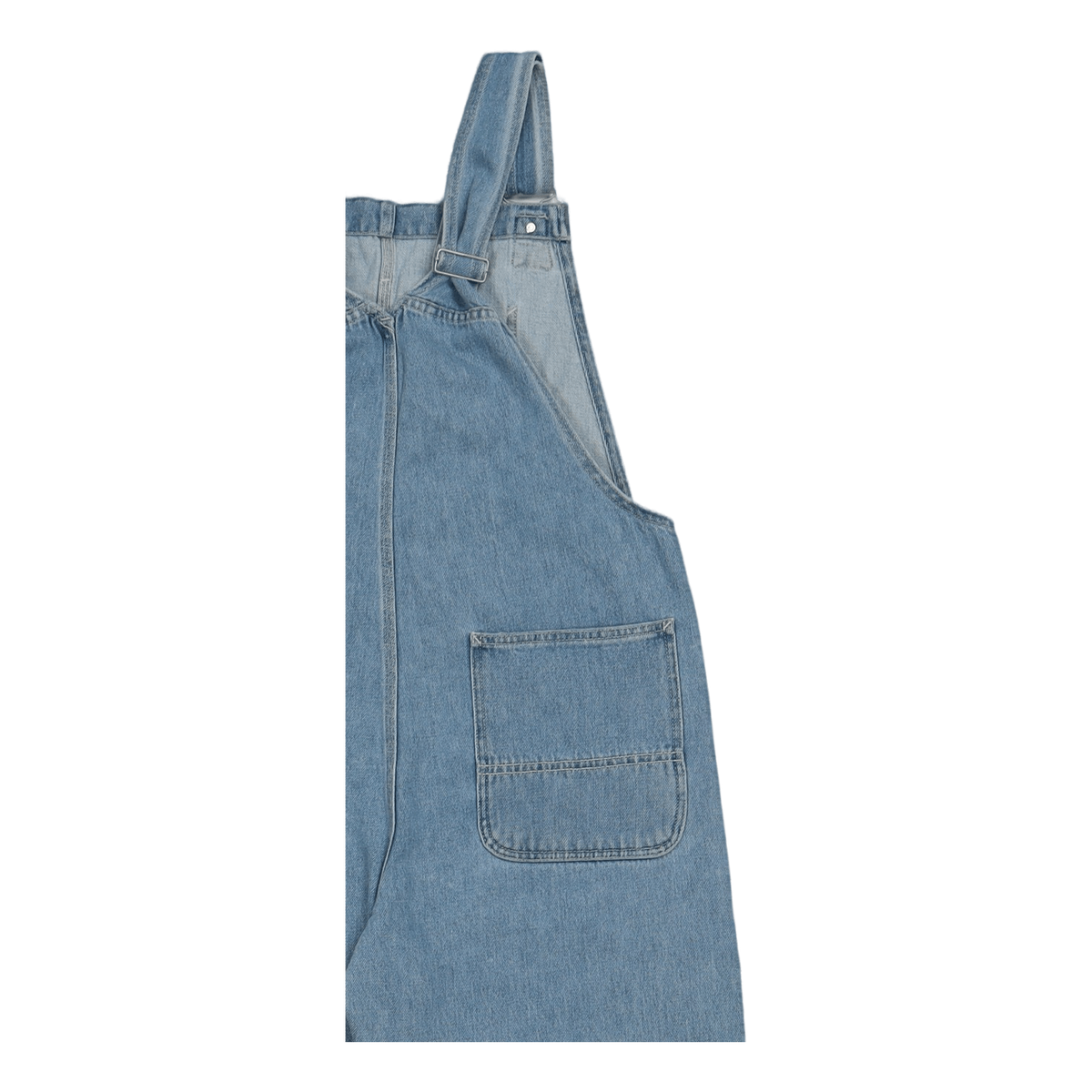 W' Bib Overall Straight Blue