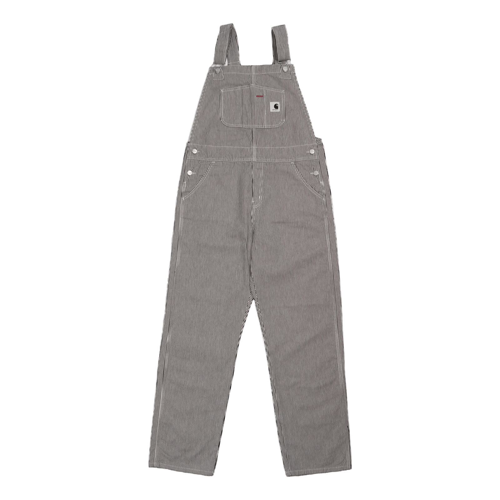 W' Bib Overall Straight White / Blue