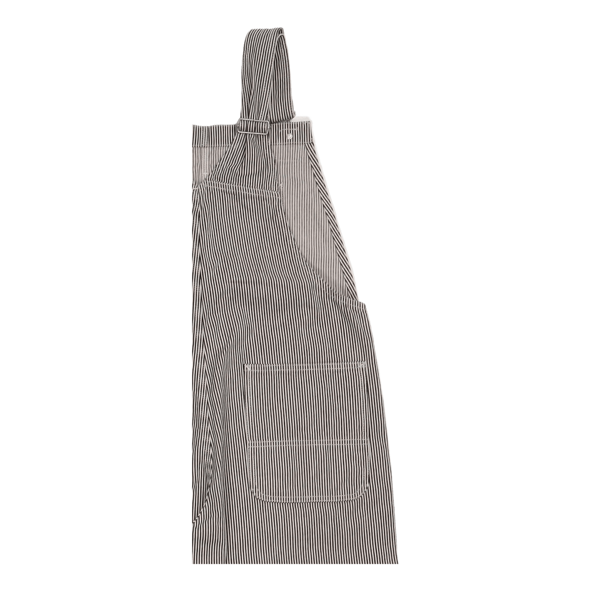 W' Bib Overall Straight White / Blue